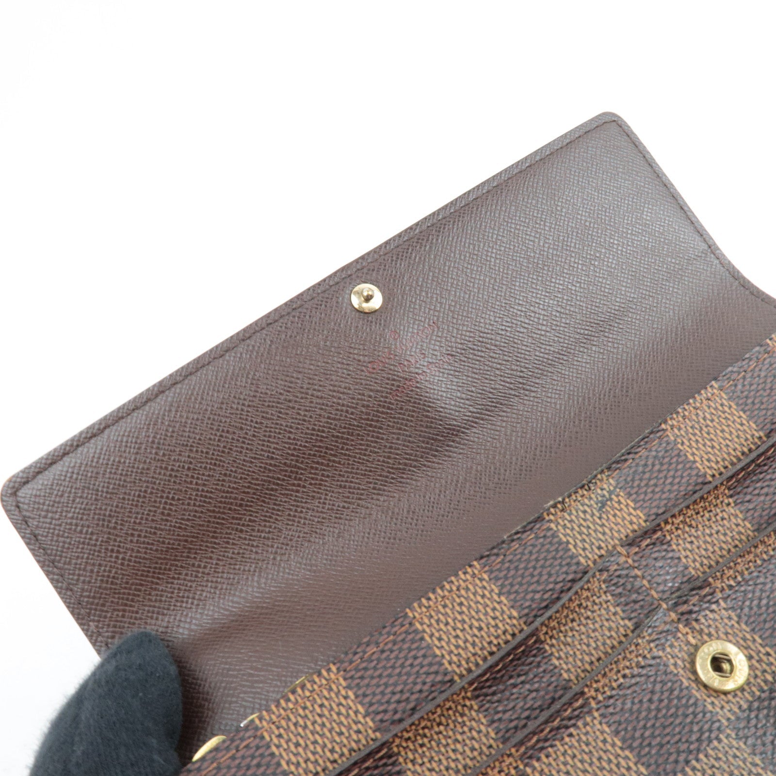 Louis Vuitton Damier Portefeuille Sarah Long Wallet N61734 CA3088