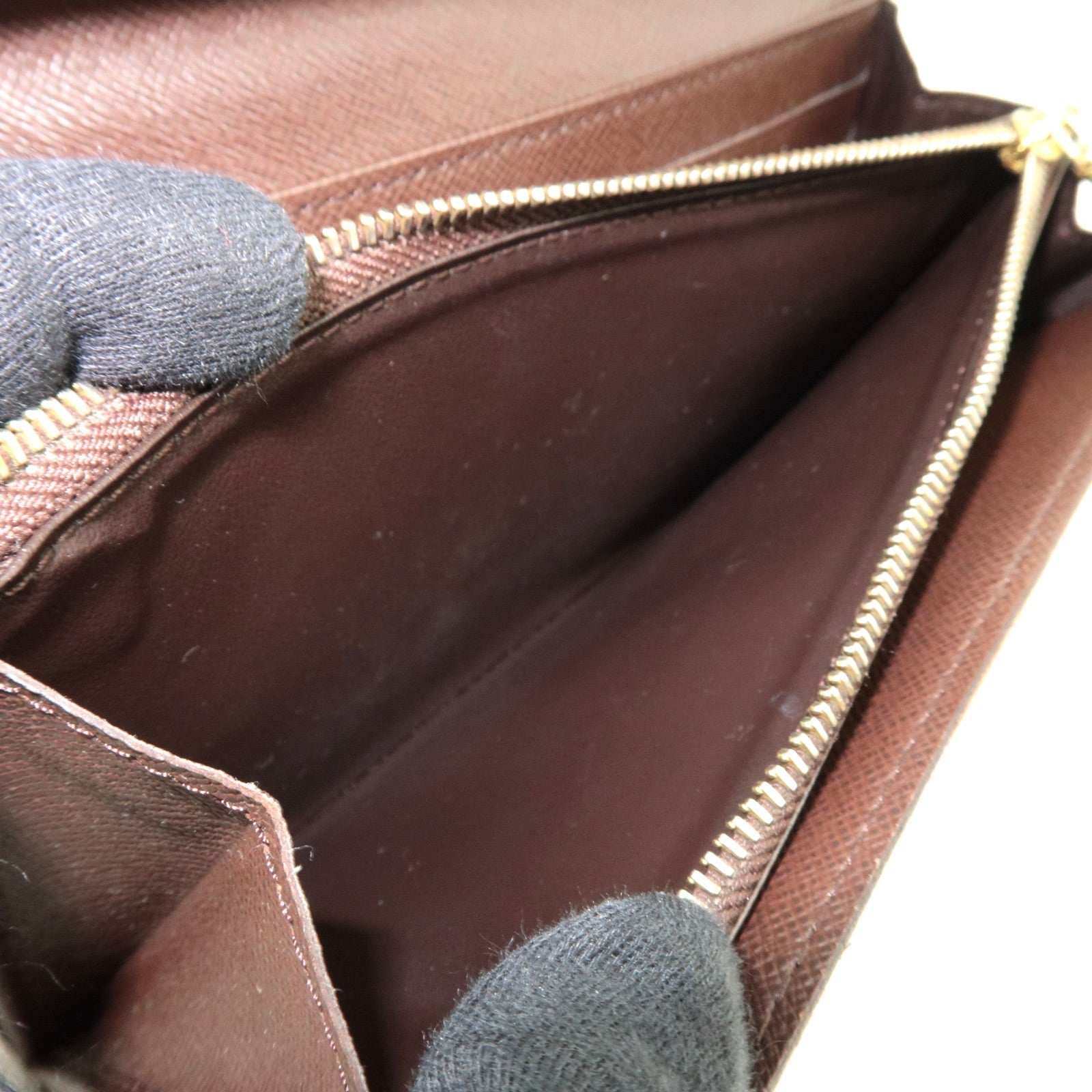 Louis Vuitton Damier Portefeuille Sarah Long Wallet N61734 CA3088