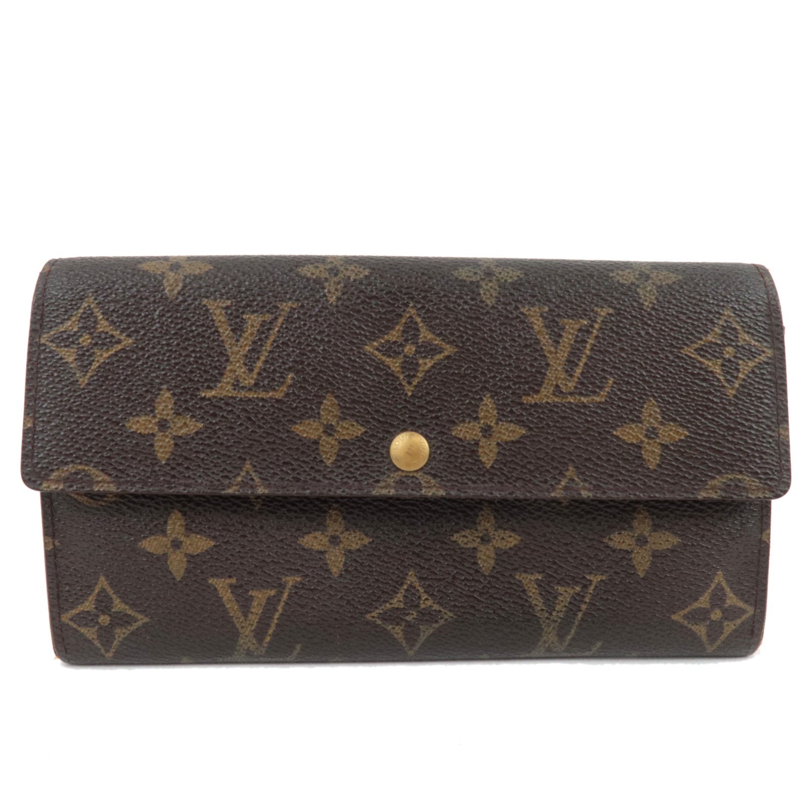 Louis Vuitton Monogram Pochette Porte Monnaie Credit Long Wallet M61725 CA0925 77613