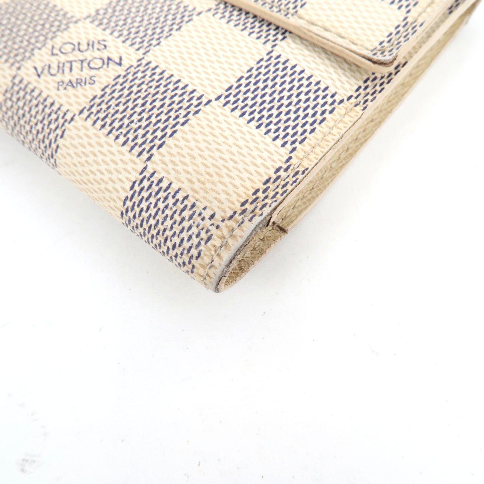 Louis Vuitton Damier Azur Portefeuille International Long Wallet N61732 TS3151