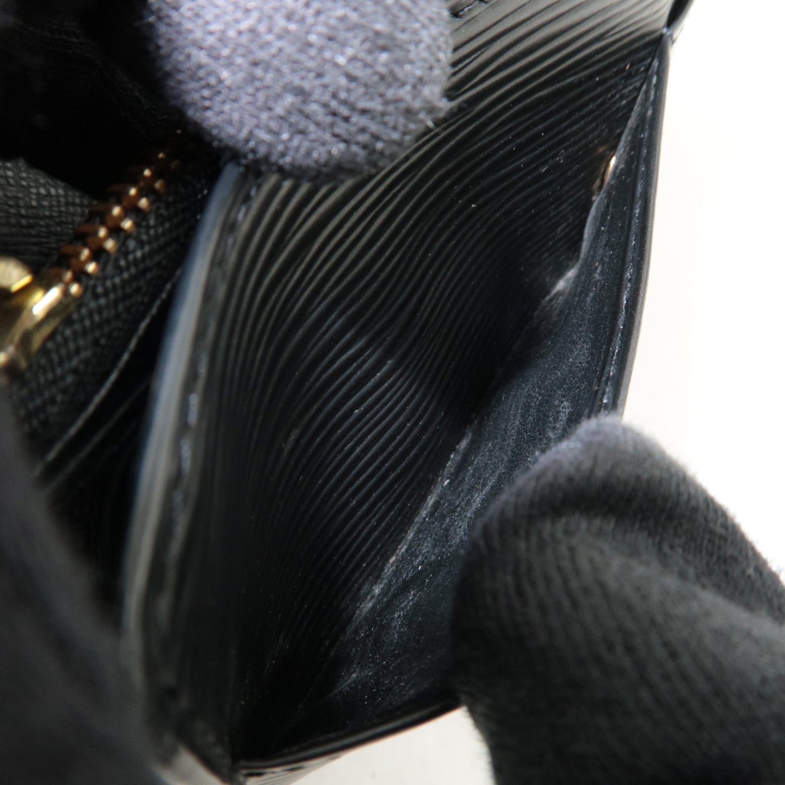 Louis Vuitton Epi Pochette Porte Monnaie Credit Long Wallet Noir M63572 CA0061