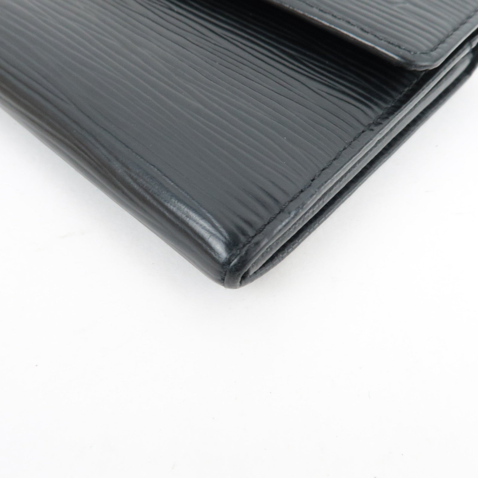 Louis Vuitton Epi Pochette Porte Monnaie Credit Long Wallet Noir M63572 CA0061