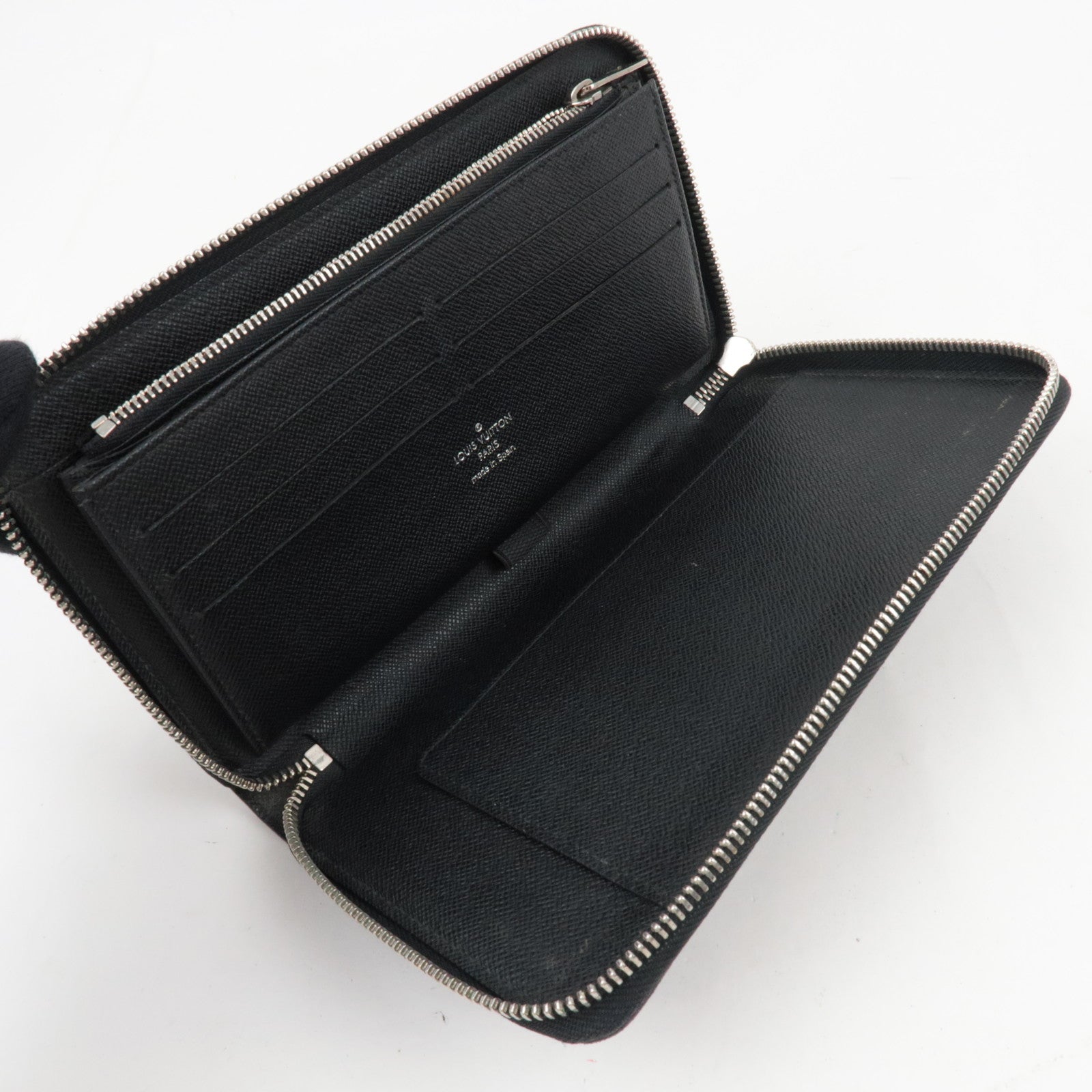Louis Vuitton Damier Graphite Zippy Organizer Long Wallet N63077 CA1133