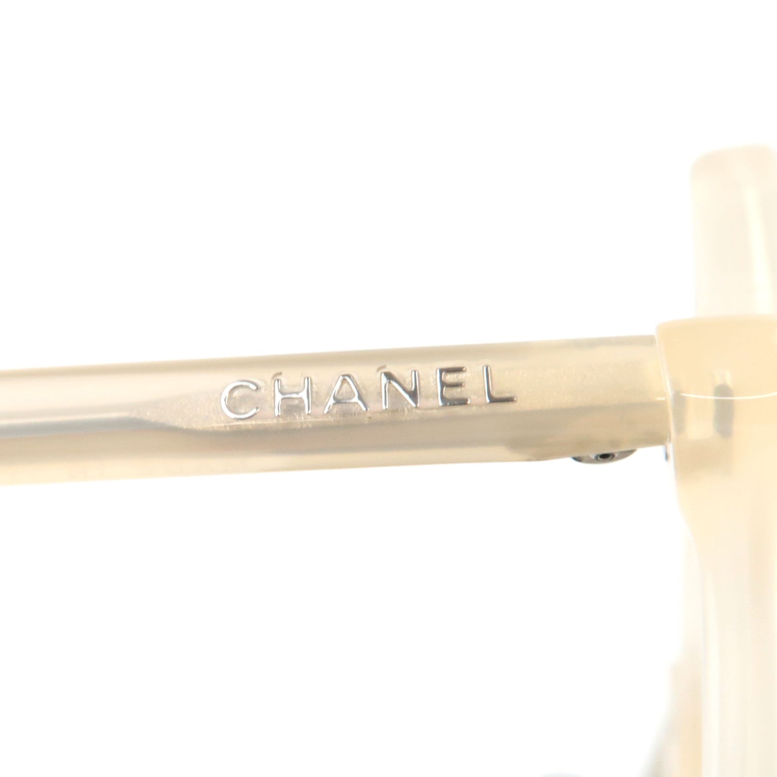CHANEL Glasses 3448-A C.1731 53□16 140 S Plastic Ivory *Case