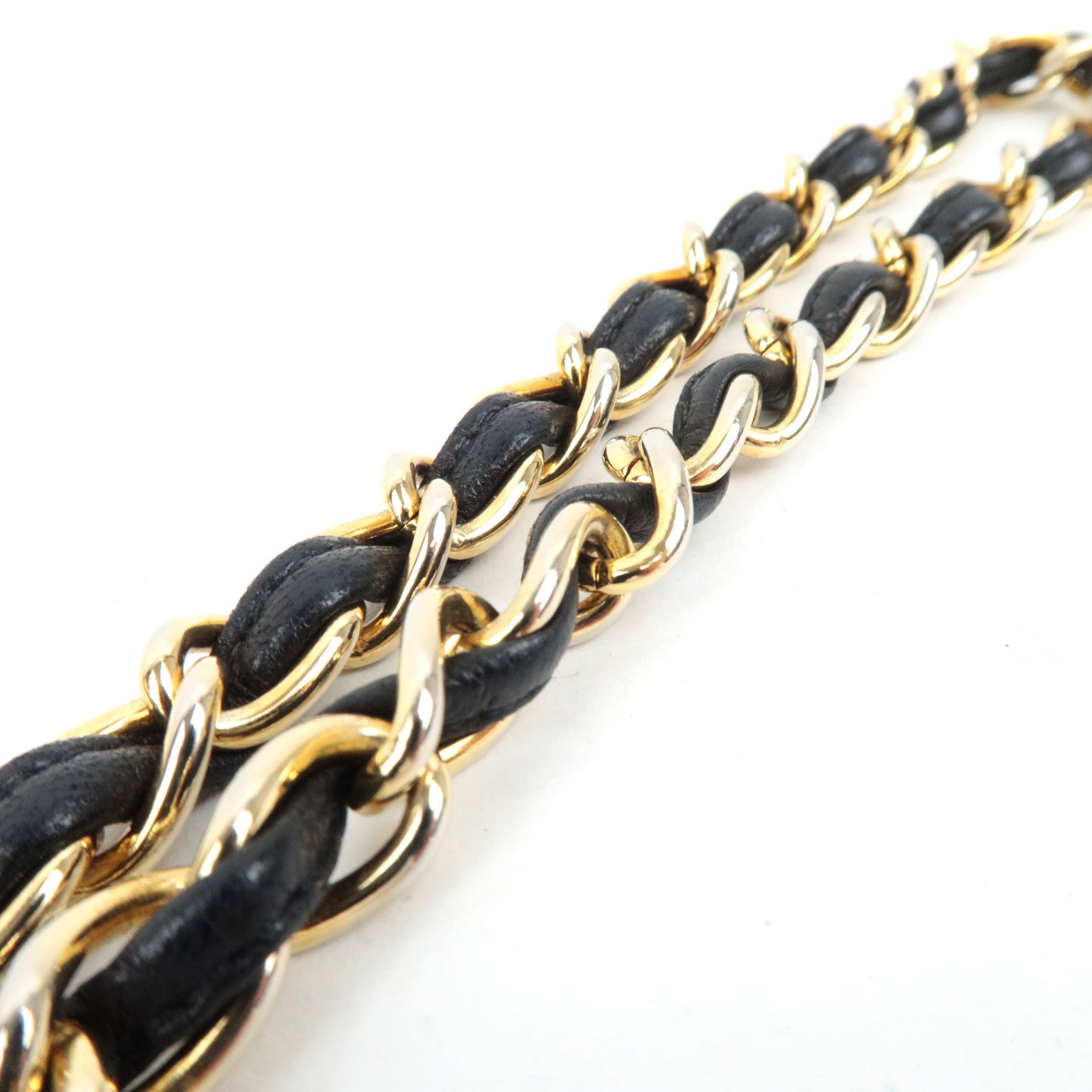 CHANEL Coco Mark Mini Chain Shoulder Bag Lambskin Black Gold HDW 0868360 *Box, Dust bag, G card