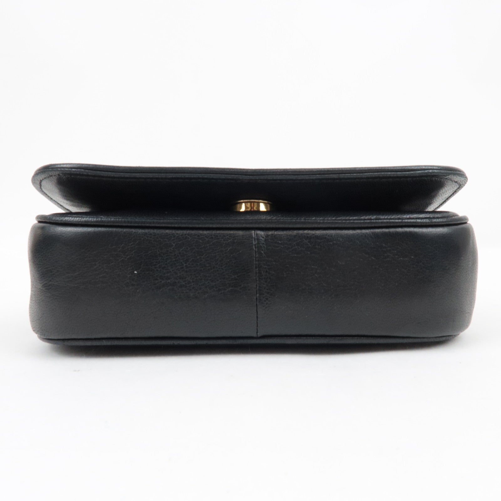 CHANEL Coco Mark Mini Chain Shoulder Bag Lambskin Black Gold HDW 0868360 *Box, Dust bag, G card