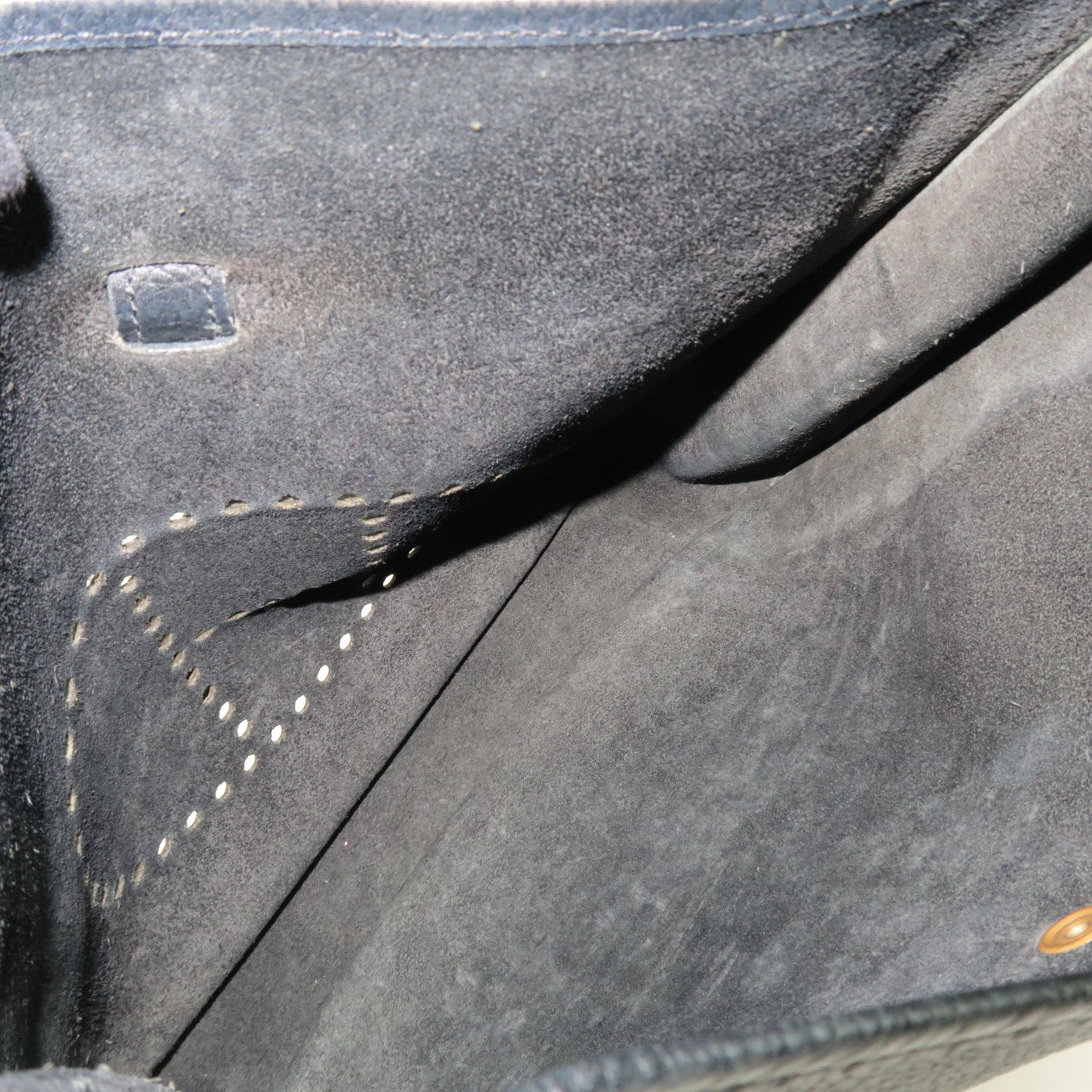 HERMES Evelyn 1 GM Shoulder Bag Ardennes Black Gold HDW *Box, Dust bag