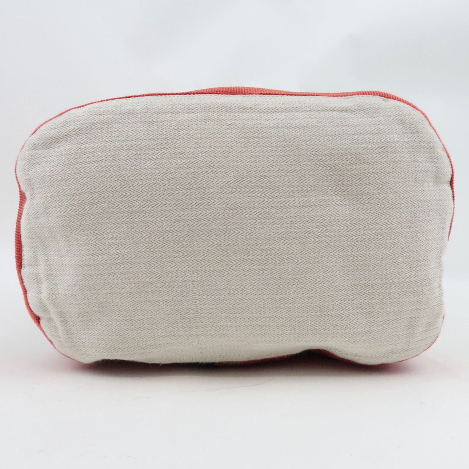 HERMES Cavalier Shoulder Bag Canvas Ivory Rocabar