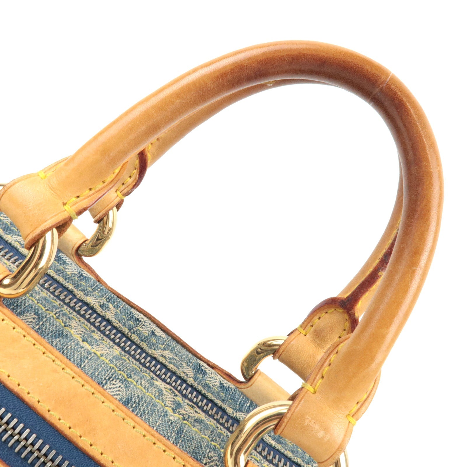 Louis Vuitton Monogram Denim Neo Speedy Hand Bag Blue M95019 SP0066