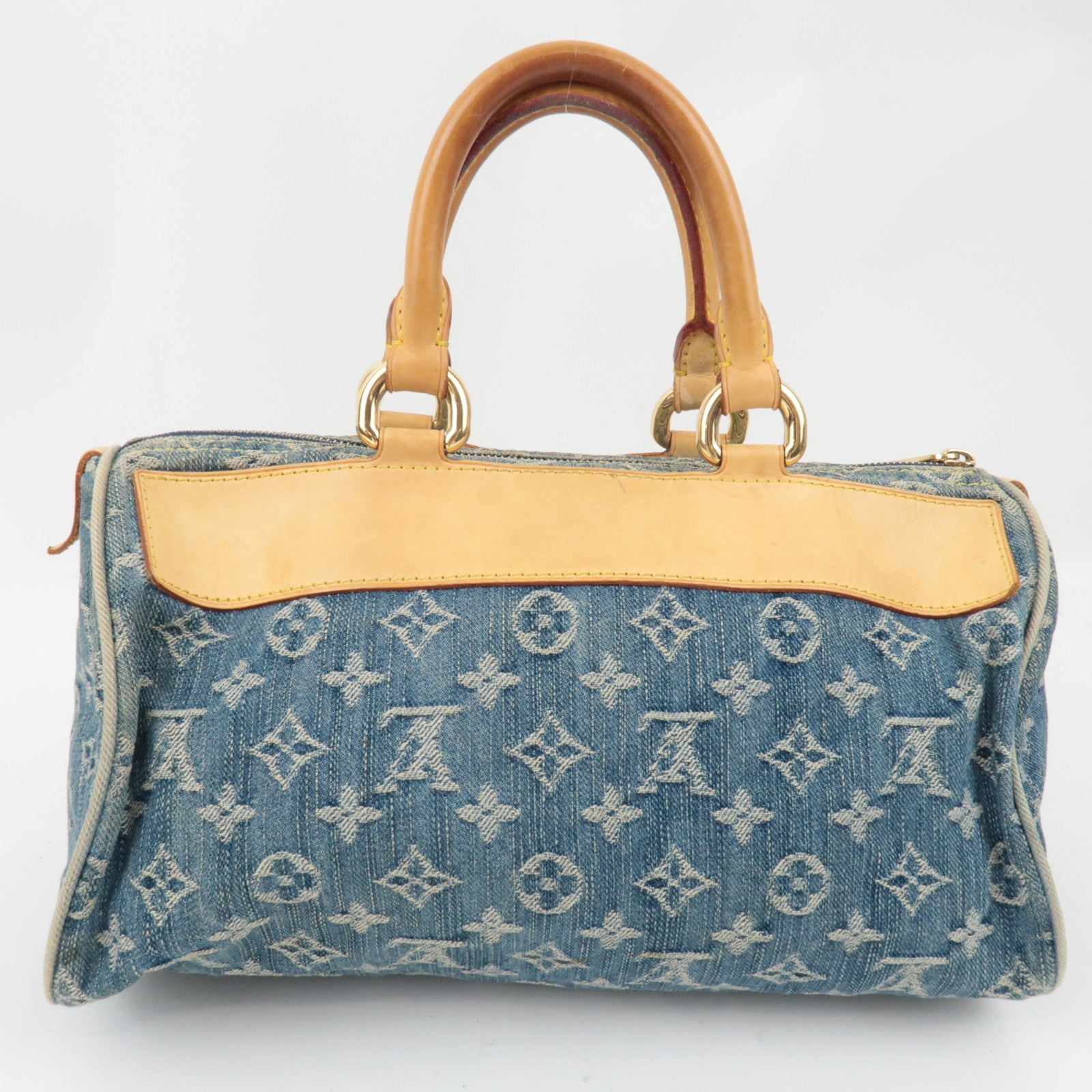 Louis Vuitton Monogram Denim Neo Speedy Hand Bag Blue M95019 SP0066
