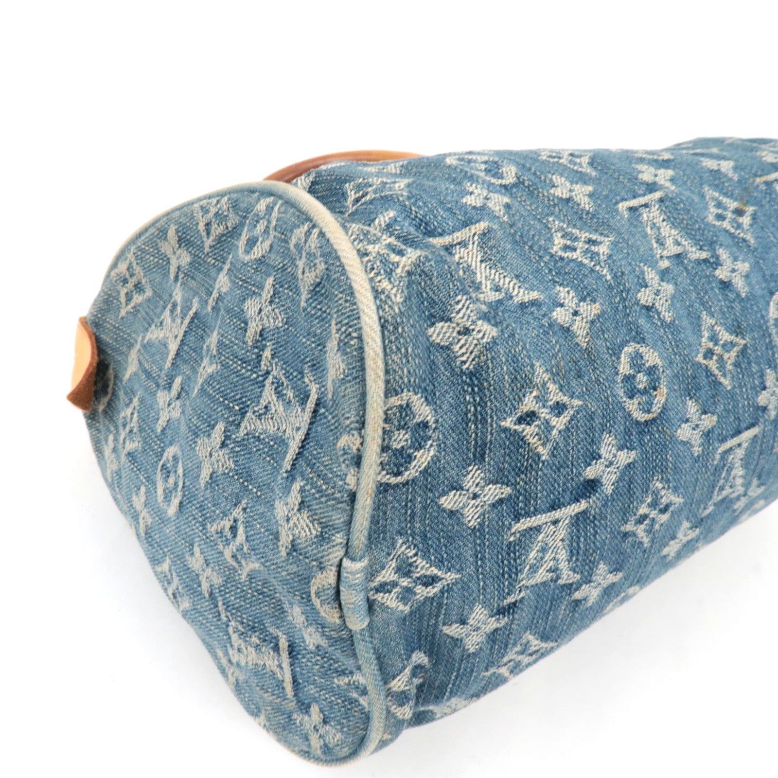 Louis Vuitton Monogram Denim Neo Speedy Hand Bag Blue M95019 SP0066