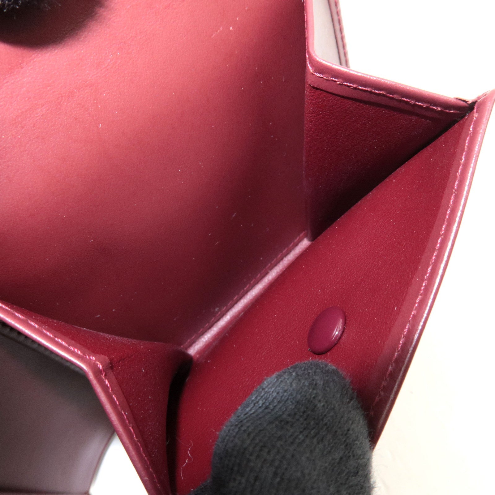 Cartier Must Line Bi-Fold Wallet Leather Bordeaux *Box