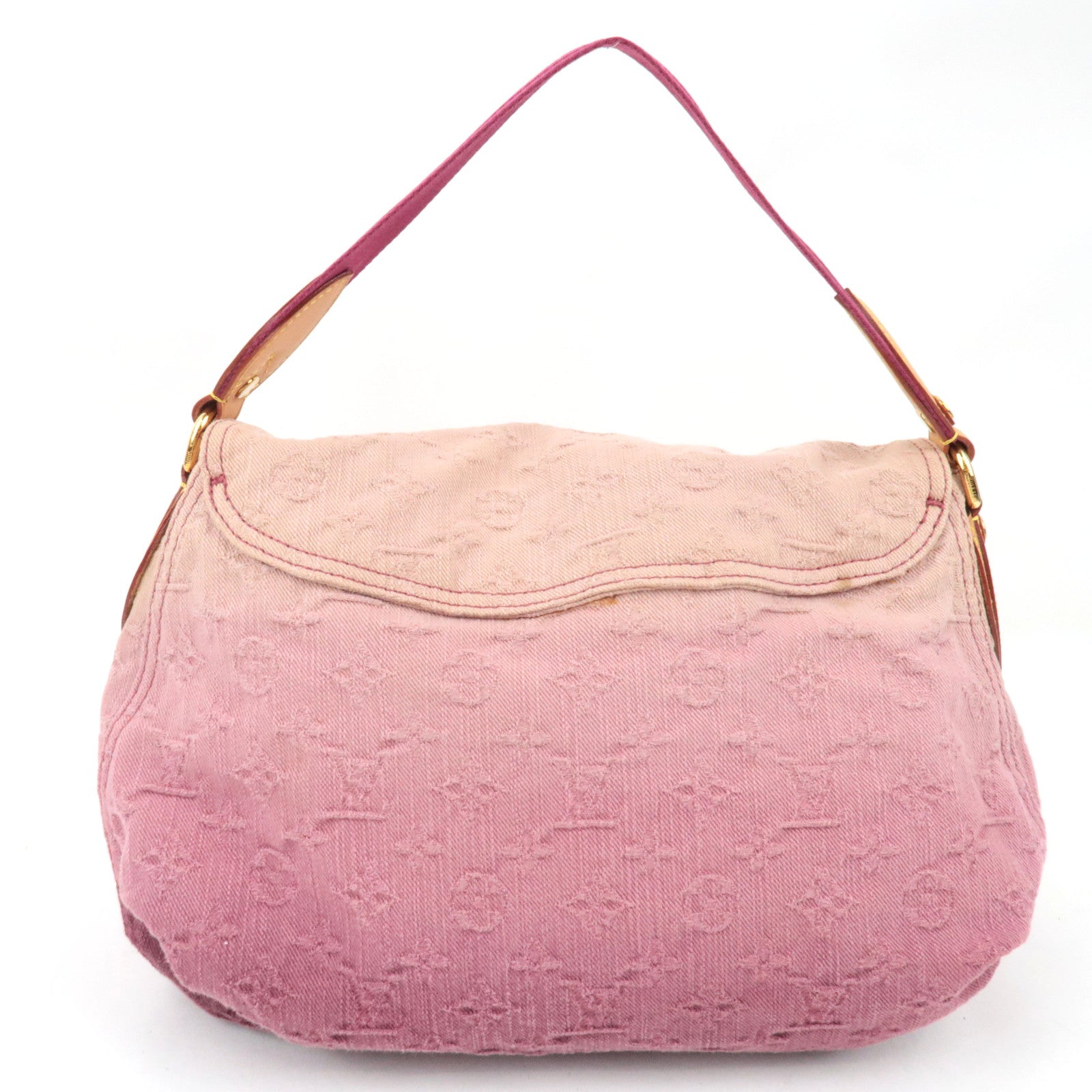 Louis Vuitton Monogram Denim Sunray Shoulder Bag Rouge Fauviste M40417 TR3150