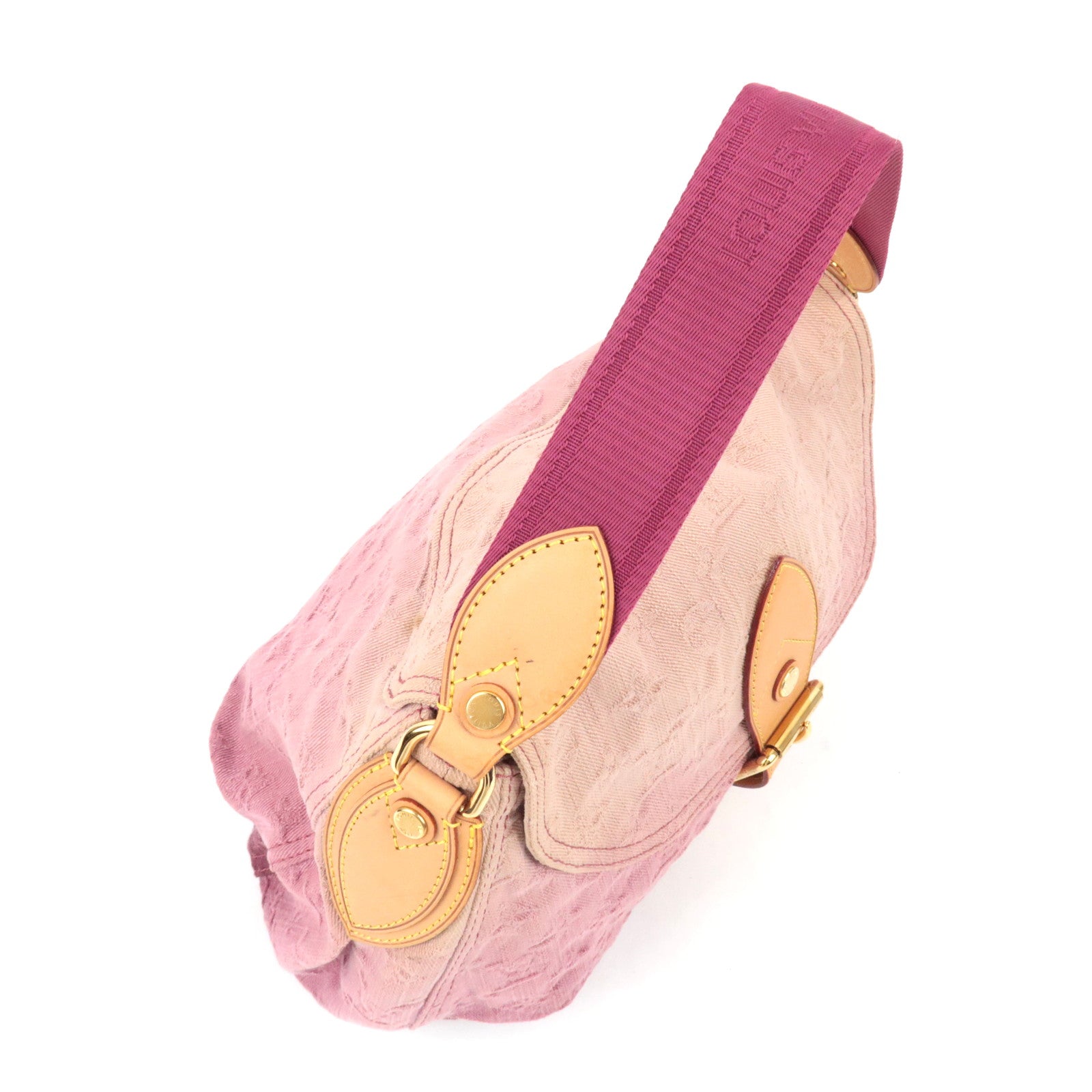 Louis Vuitton Monogram Denim Sunray Shoulder Bag Rouge Fauviste M40417 TR3150