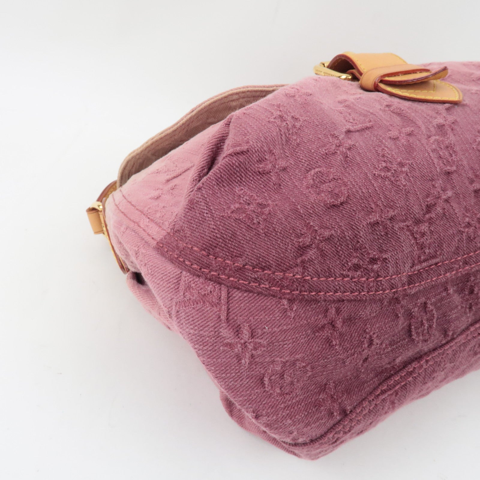 Louis Vuitton Monogram Denim Sunray Shoulder Bag Rouge Fauviste M40417 TR3150