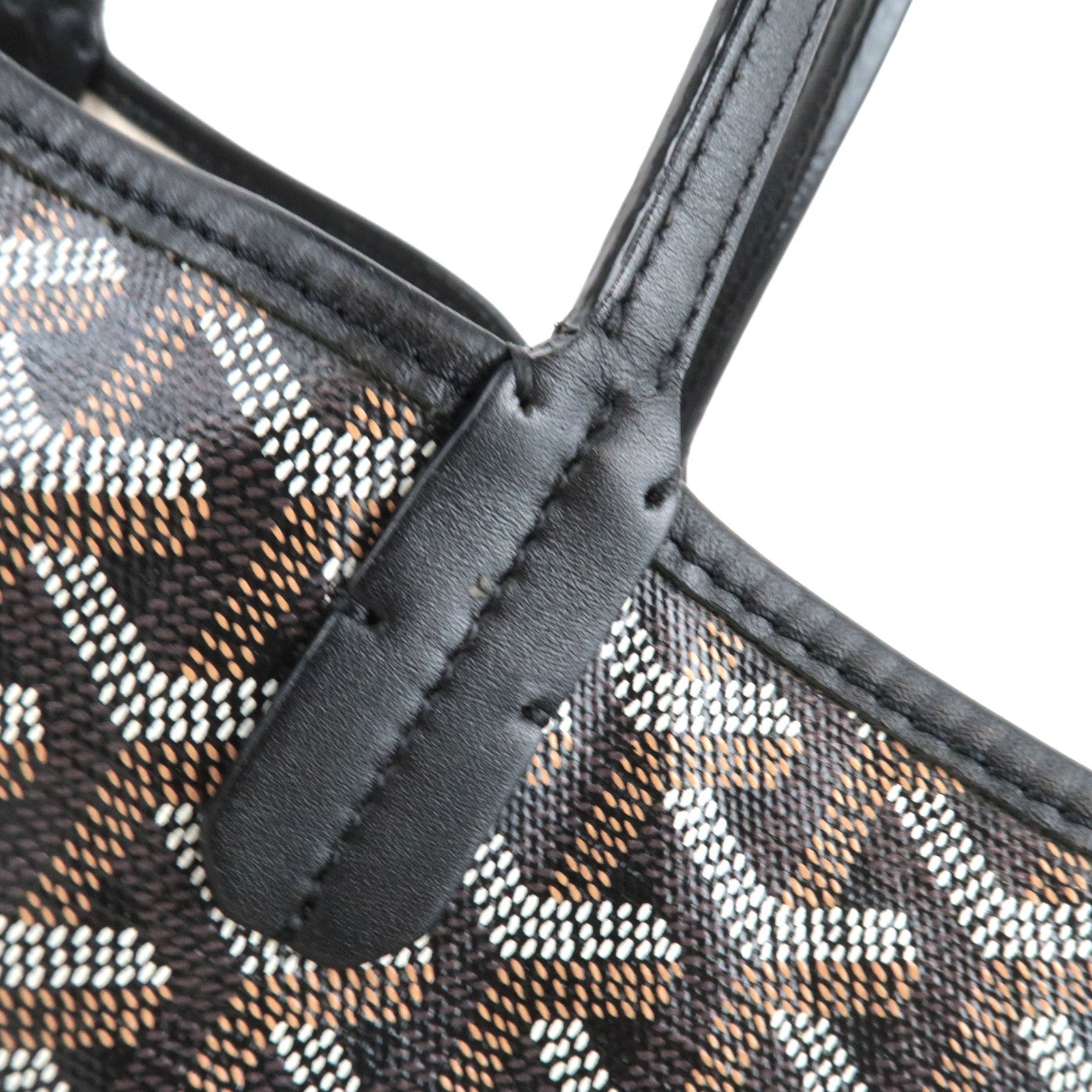 GOYARD Saint Louis PM Tote Bag PVC Leather Black *Dust bag, Pouch