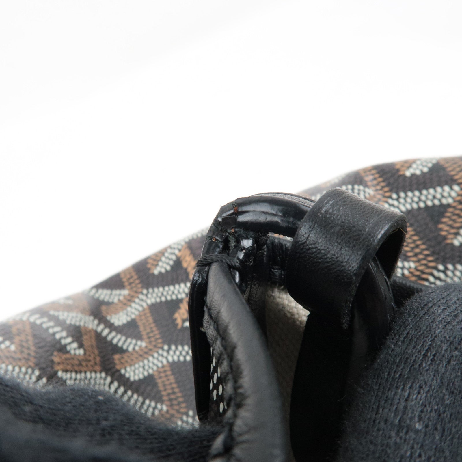 GOYARD Saint Louis PM Tote Bag PVC Leather Black *Dust bag, Pouch