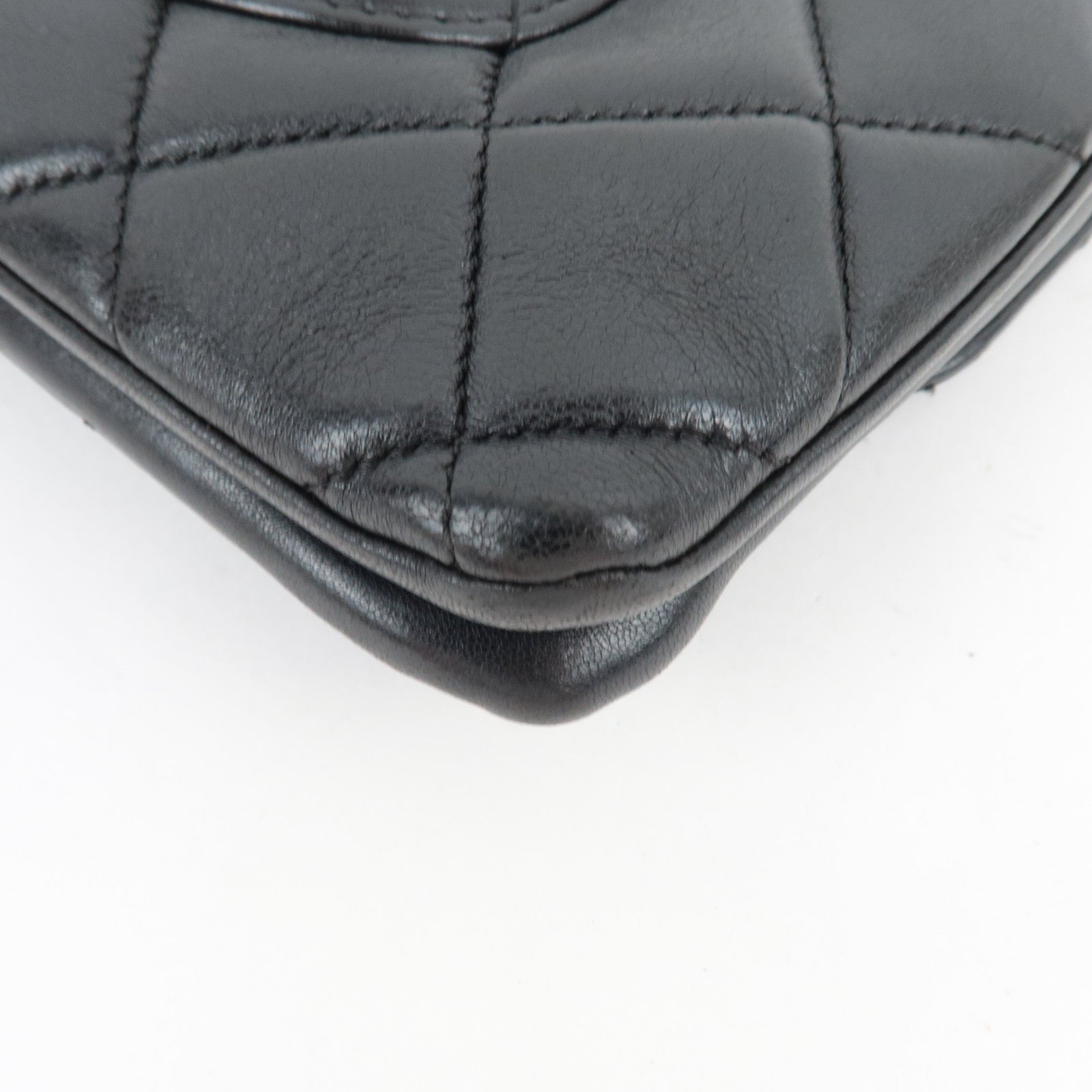 CHANEL Trendy CC Matelasse Chain Shoulder Bag Leather Black Gold HDW 24697567