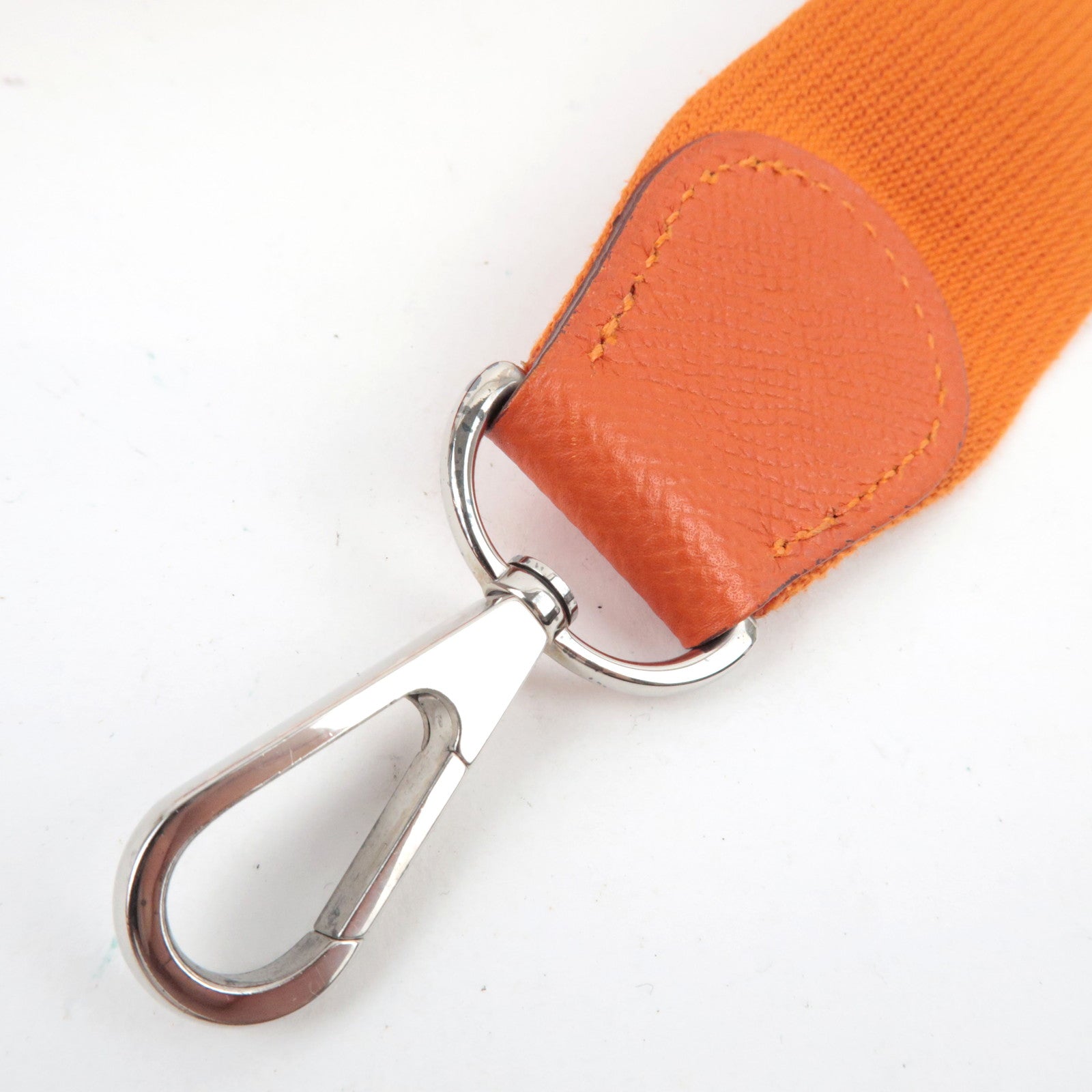 HERMES Evelyn 1 PM Shoulder Bag □O Stamp (2011) Veau Epsom Orange Silver HDW *Dust bag, Strap