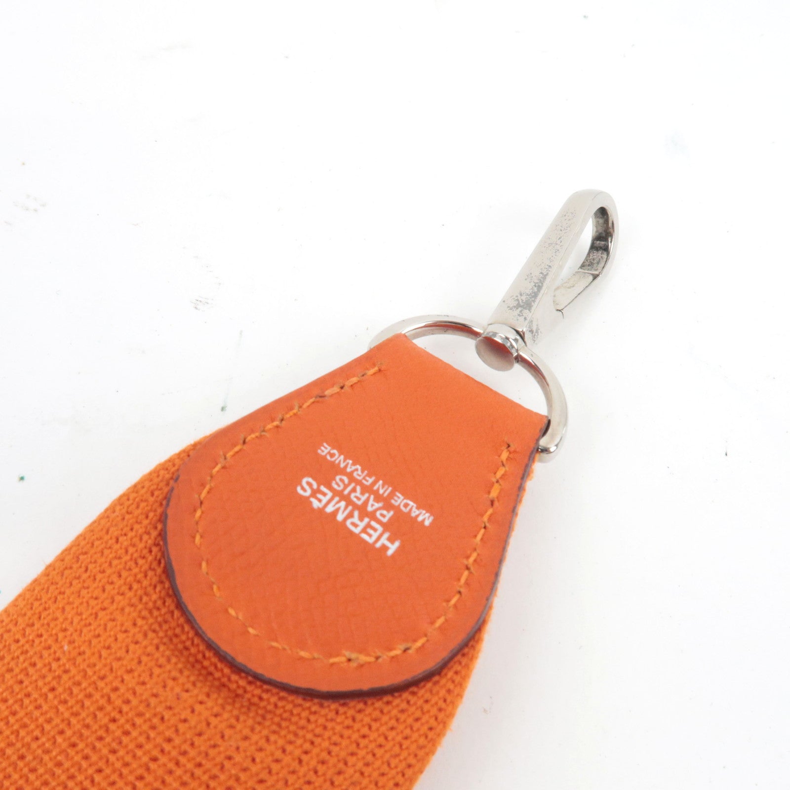 HERMES Evelyn 1 PM Shoulder Bag □O Stamp (2011) Veau Epsom Orange Silver HDW *Dust bag, Strap