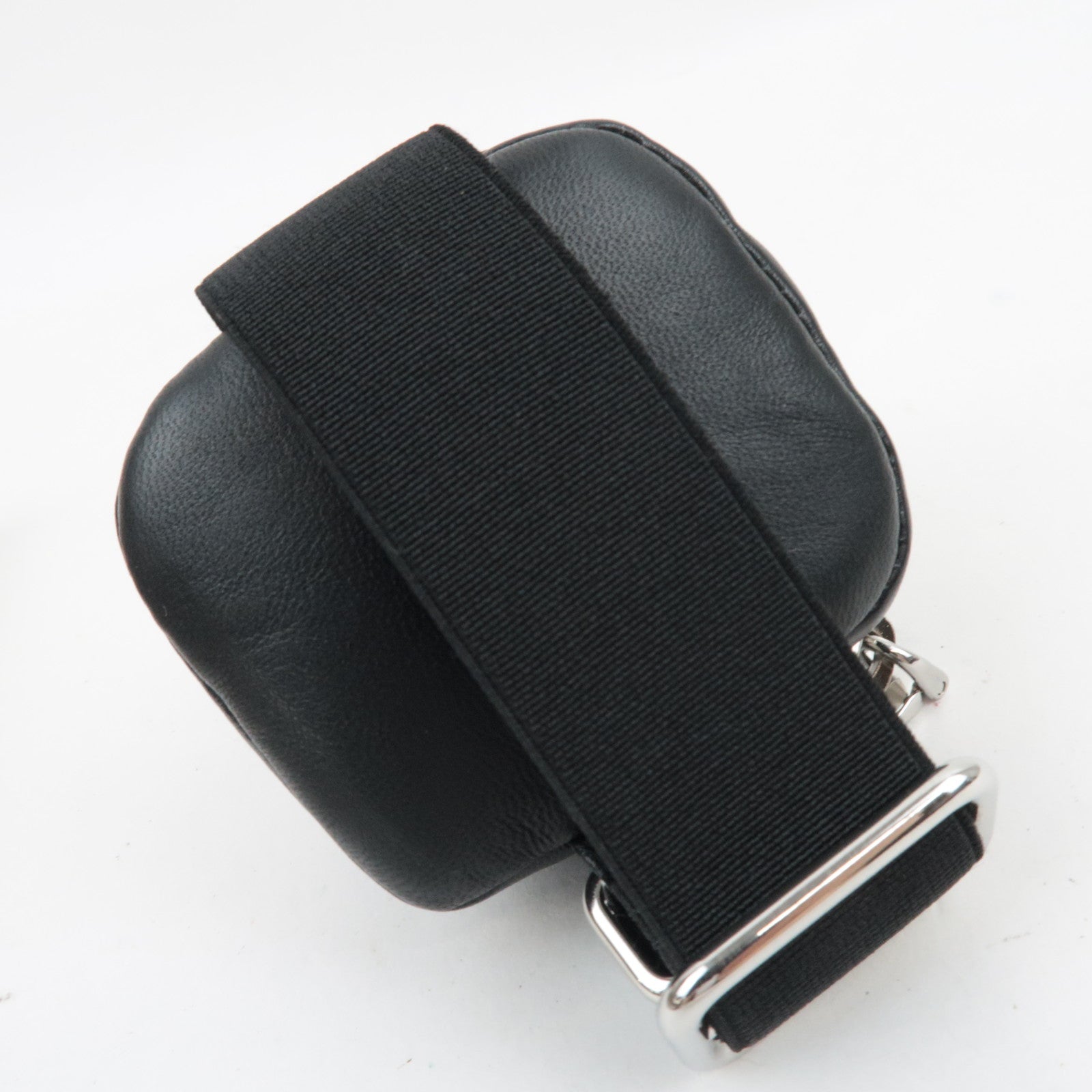 PRADA Mini Pouch Leather Black 1TT137 *Box, G card