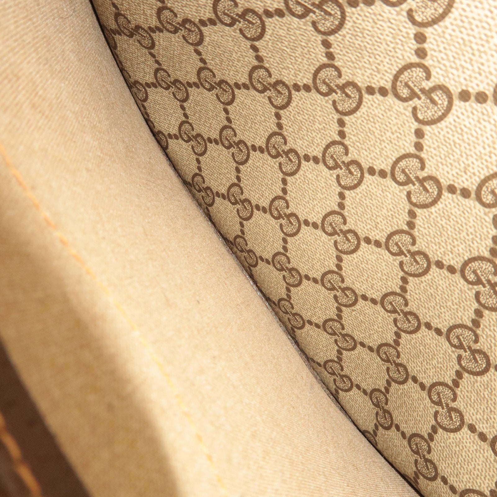 GUCCI Old GUCCI Sherry Tote Bag GG Plus Beige Brown 40.02.003