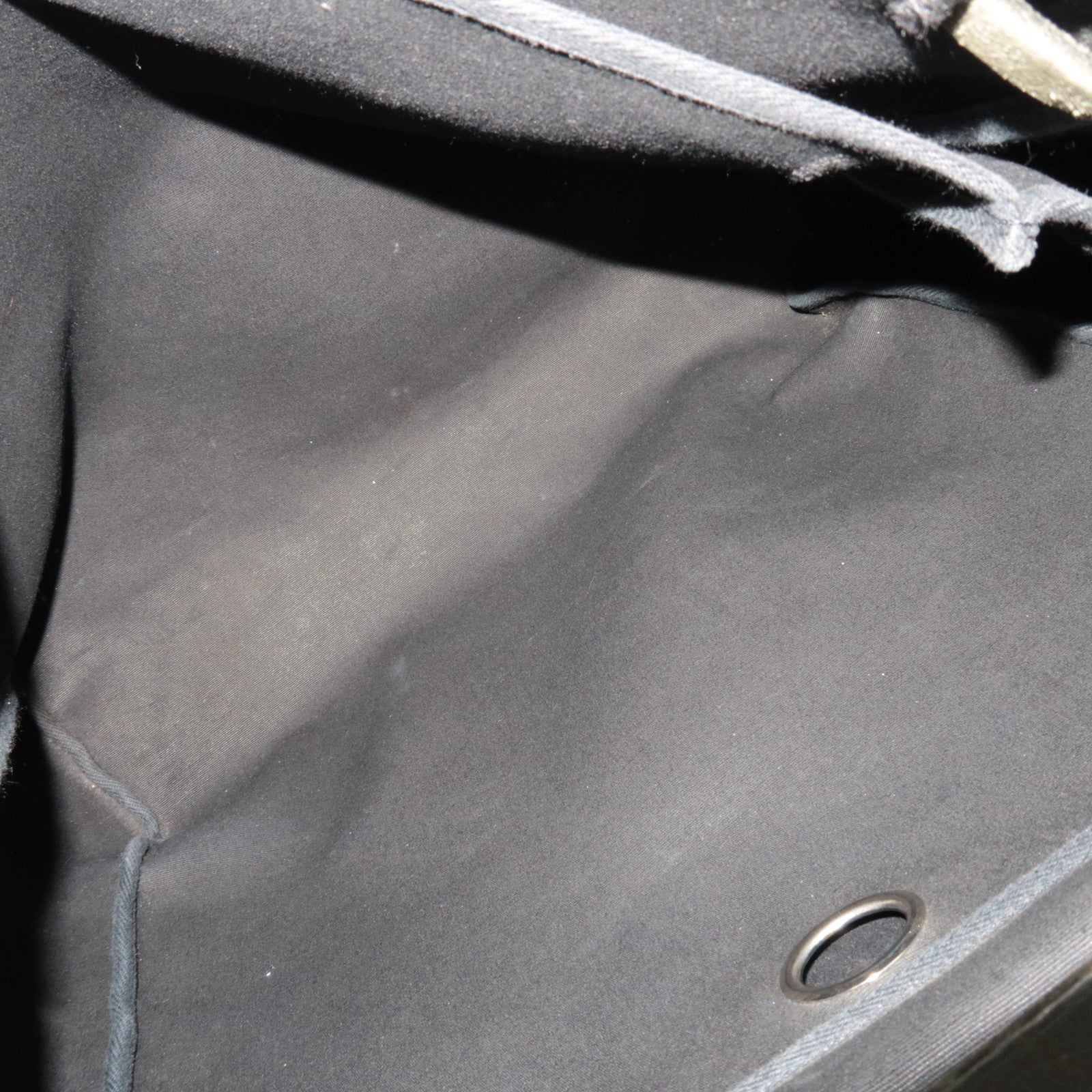 HERMES Her Bag 2Way Shoulder Bag □C Stamp (1999) Toile H Leather Black *Spare bag, Lock