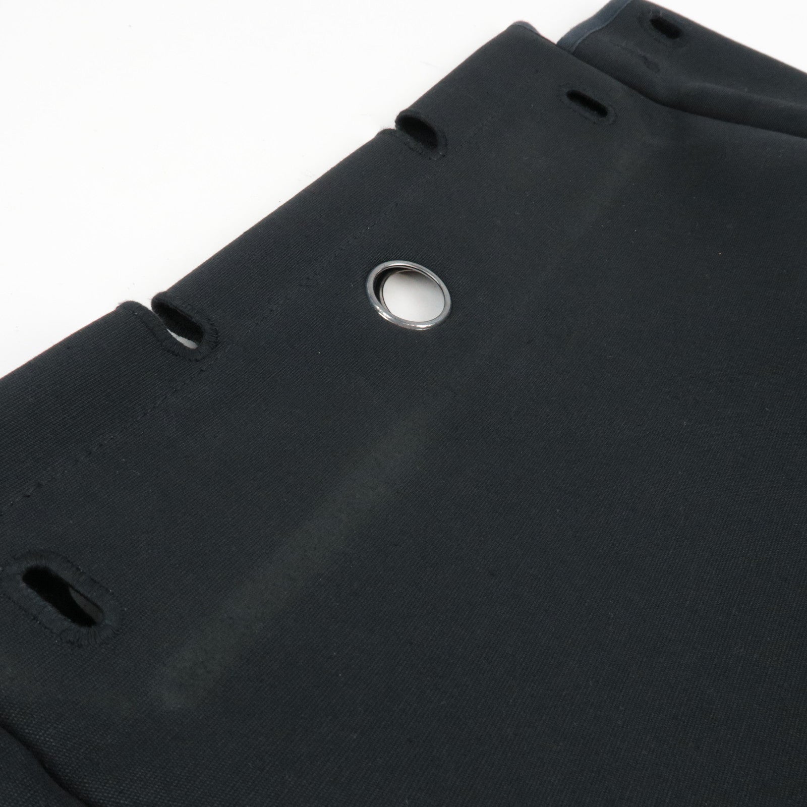 HERMES Her Bag 2Way Shoulder Bag □C Stamp (1999) Toile H Leather Black *Spare bag, Lock