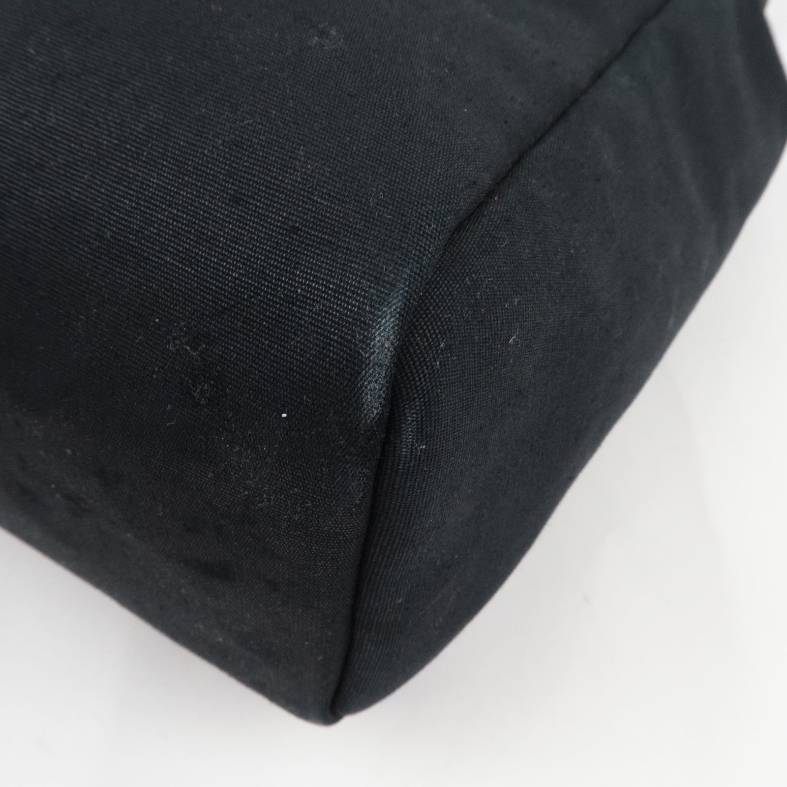 HERMES Her Bag 2Way Shoulder Bag □C Stamp (1999) Toile H Leather Black *Spare bag, Lock