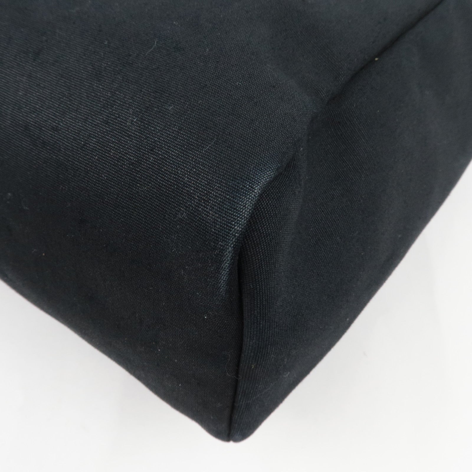 HERMES Her Bag 2Way Shoulder Bag □C Stamp (1999) Toile H Leather Black *Spare bag, Lock