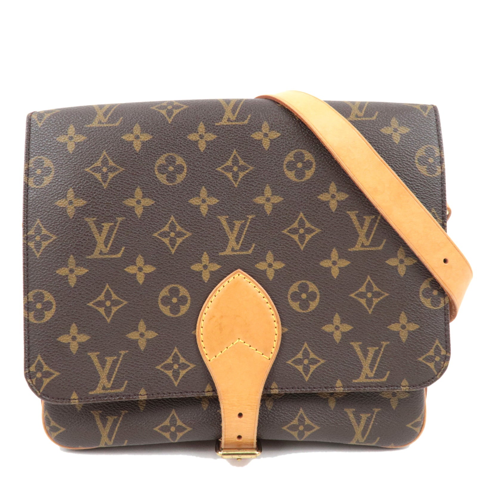 Louis Vuitton Monogram Cartouchiere GM Shoulder Bag M51252 SL0090 77771