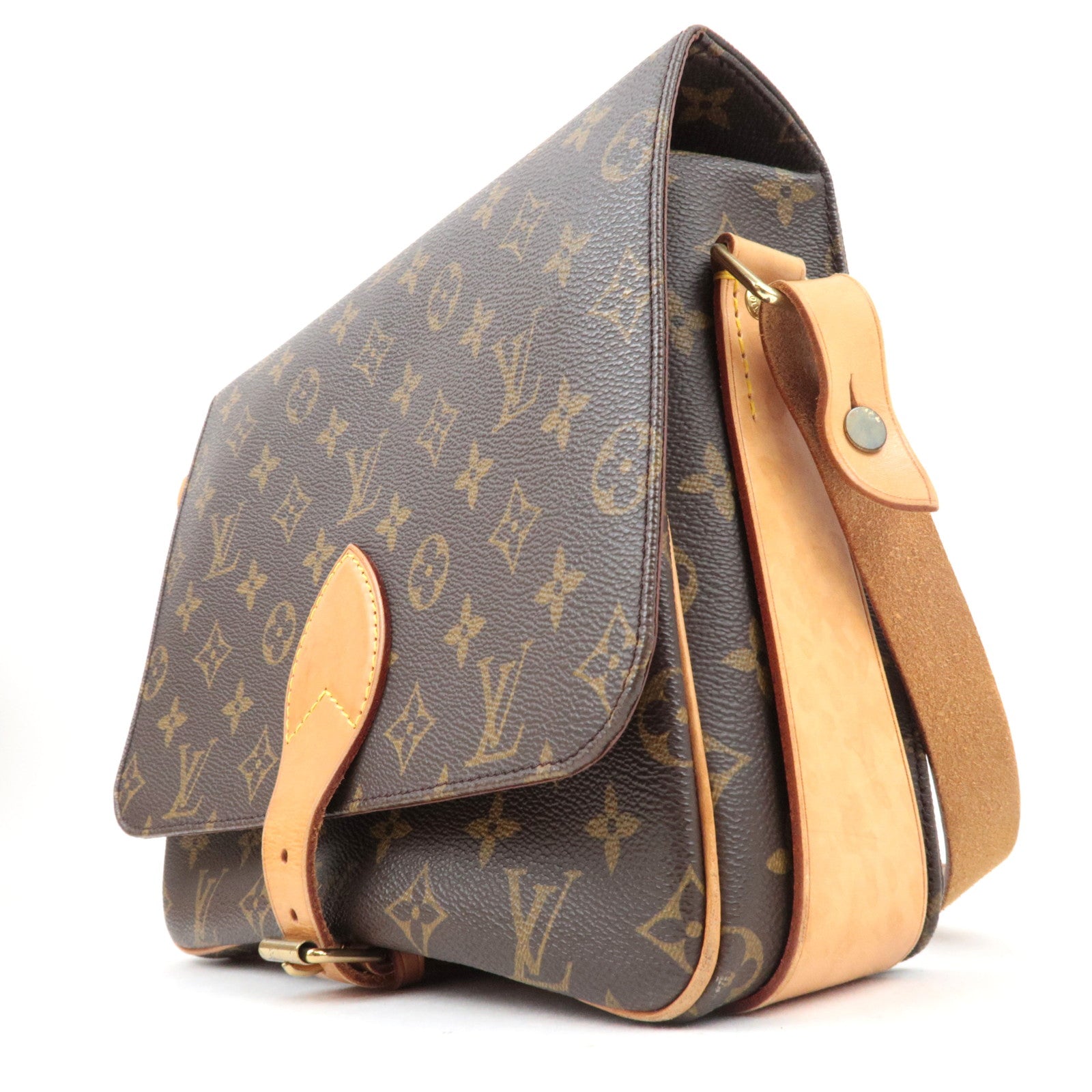 Louis Vuitton Monogram Cartouchiere GM Shoulder Bag M51252 SL0090