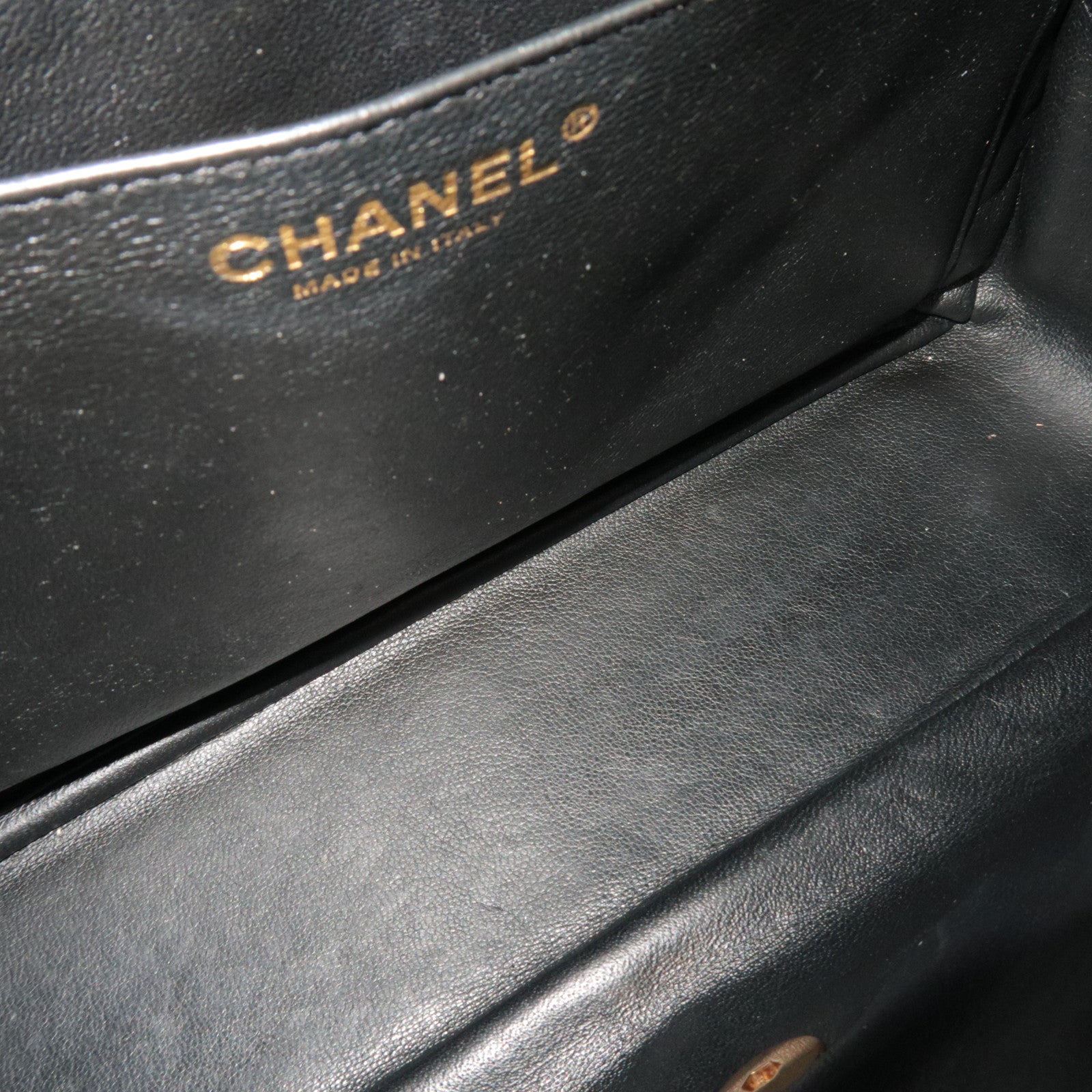 CHANEL Jumbo Matelasse 30 Single Flap Shoulder Bag Caviar Skin Black Gold HDW 13584309