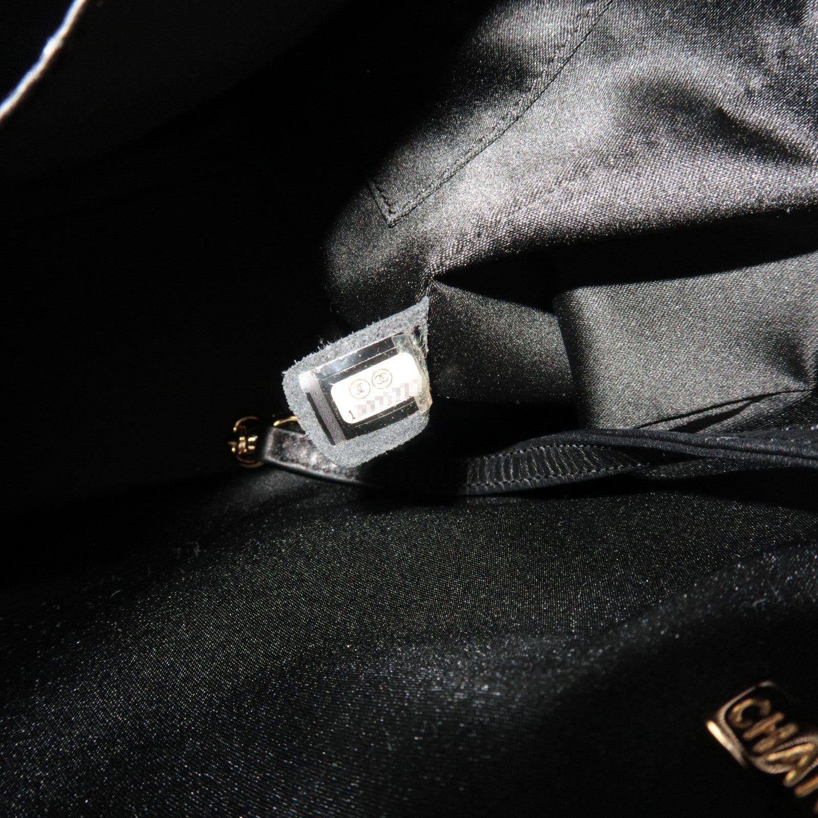 CHANEL Matelasse PST Tote Bag Caviar Skin Black Gold HDW A20994 13371723 *Dust bag, G card