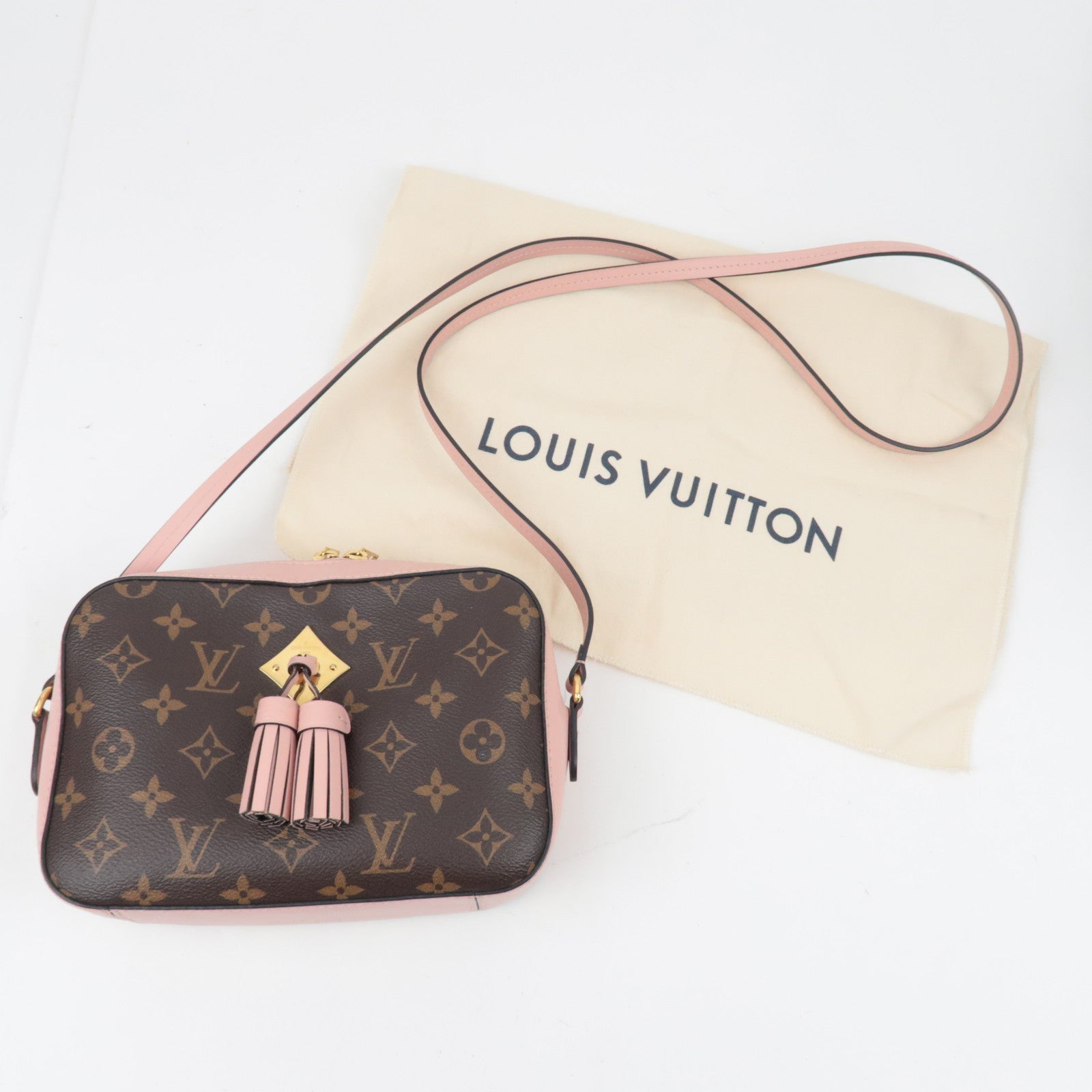 Louis Vuitton Monogram Saintonge Shoulder Bag Rose Poodle M44442 AH2189 *Dust bag