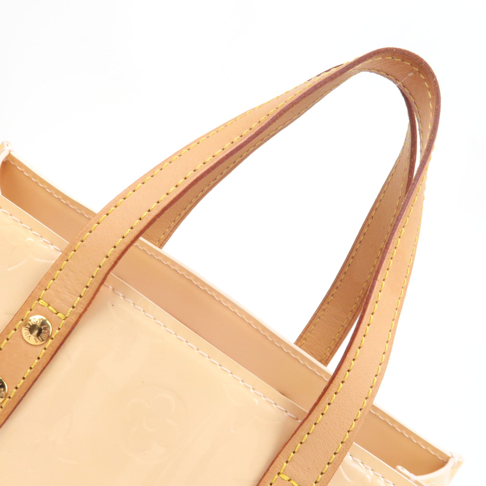 Louis Vuitton Monogram Vernis Reade PM Hand Bag Marshmallow Pink M91306 MI0064 *Dust bag