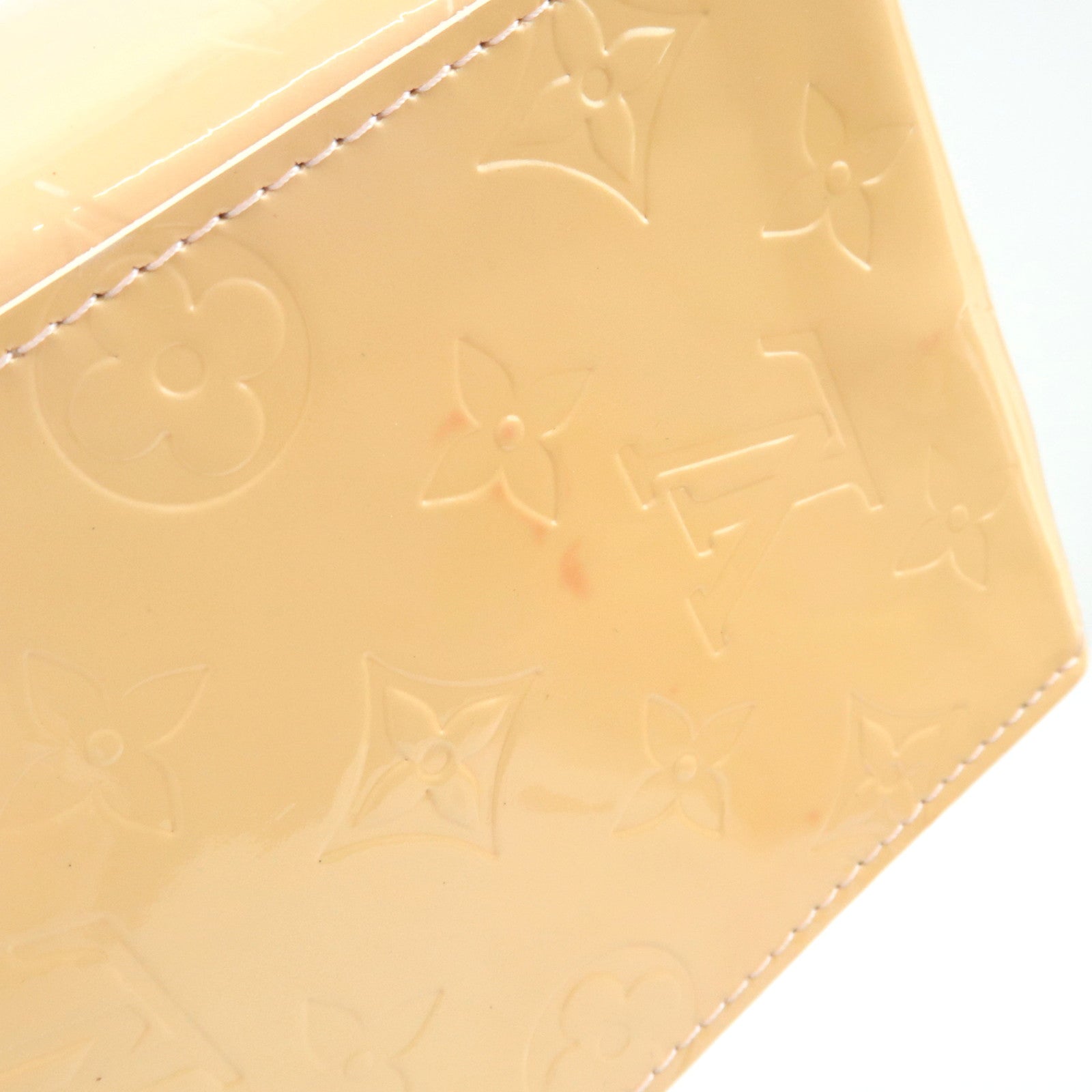 Louis Vuitton Monogram Vernis Reade PM Hand Bag Marshmallow Pink M91306 MI0064 *Dust bag