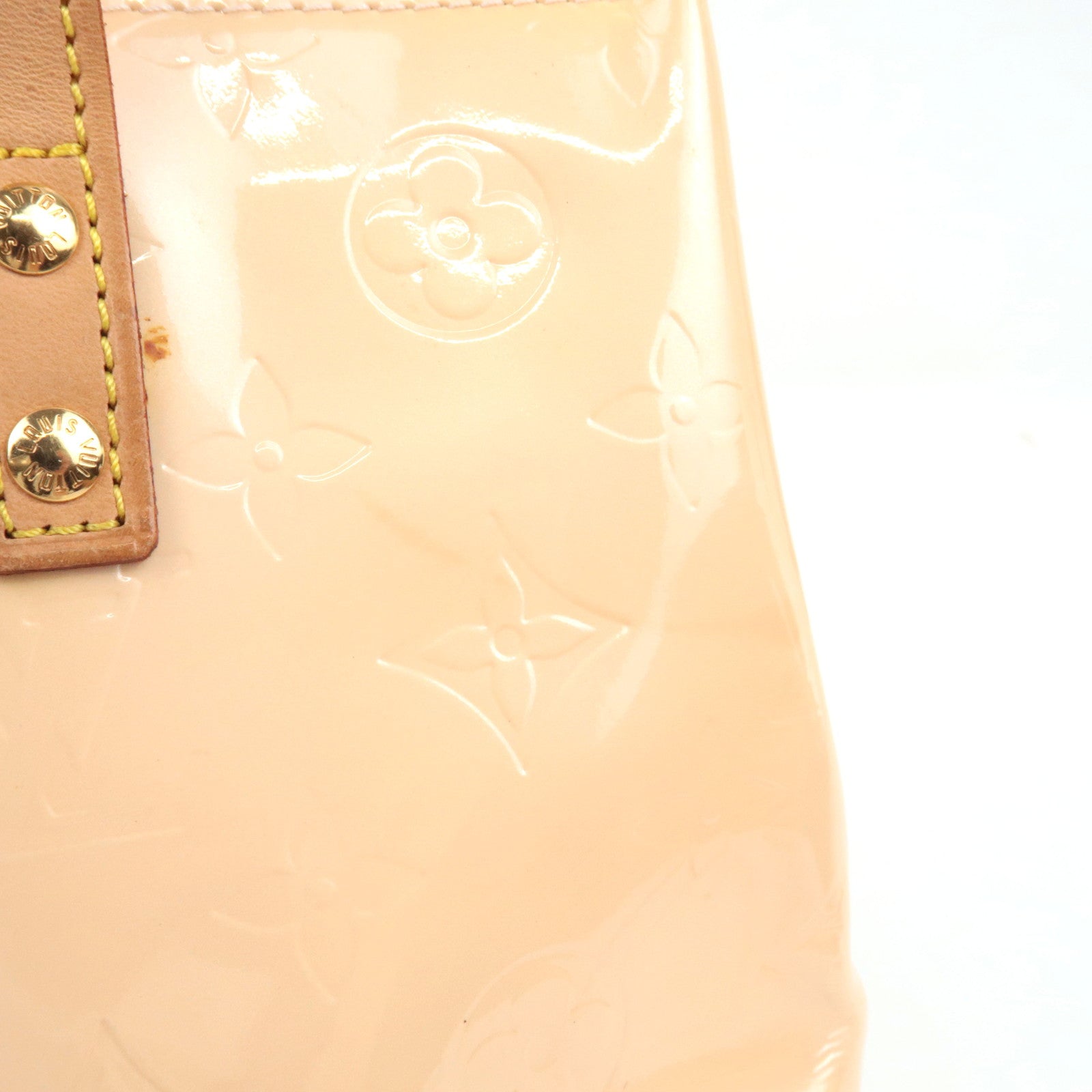 Louis Vuitton Monogram Vernis Reade PM Hand Bag Marshmallow Pink M91306 MI0064 *Dust bag