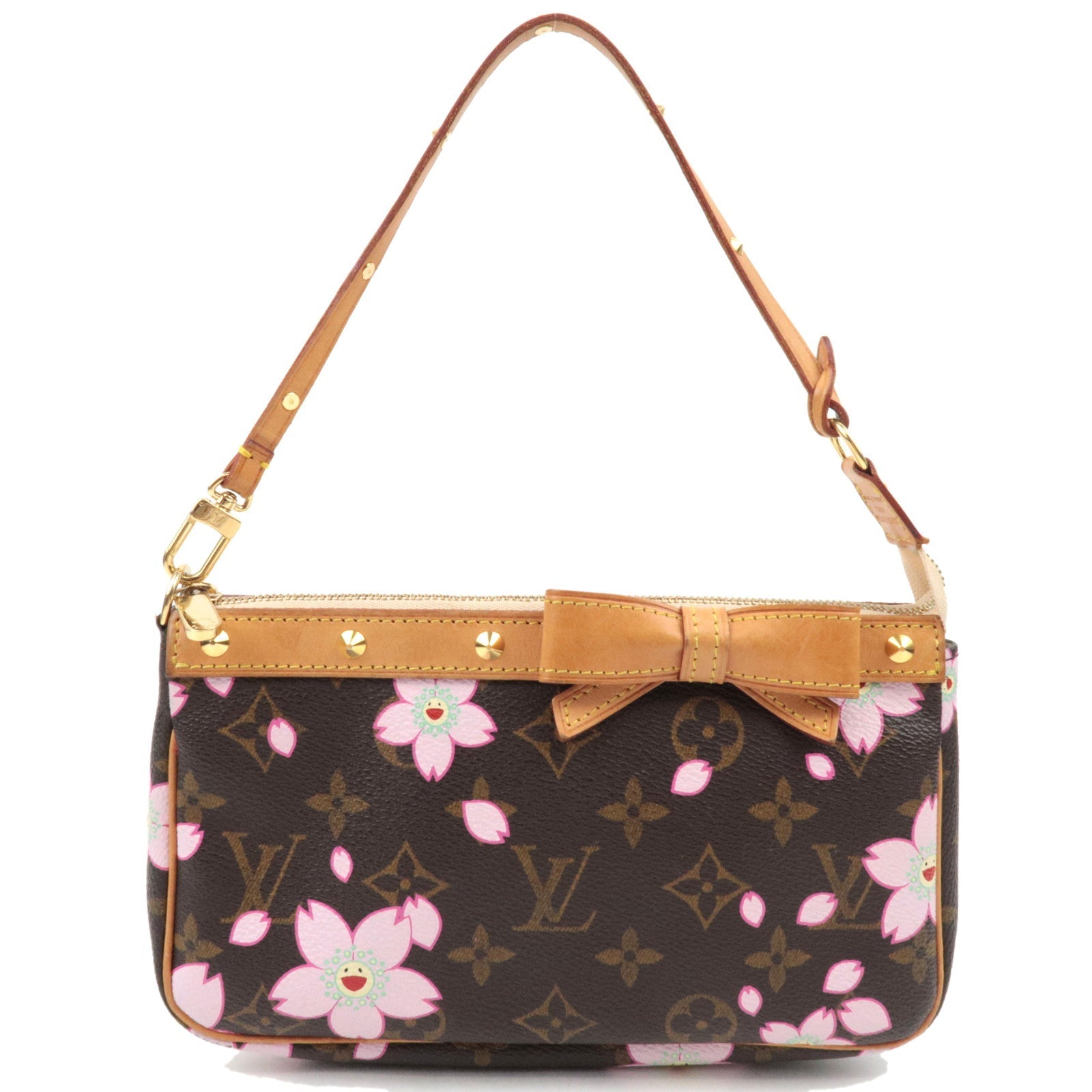 Louis Vuitton Monogram Cherry Blossom Pochette Accessoires Hand Bag M92006 AR0023 *Dust bag77906