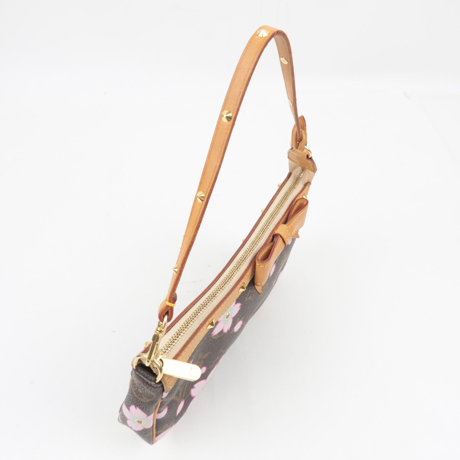 Louis Vuitton Monogram Cherry Blossom Pochette Accessoires Hand Bag M92006 AR0023 *Dust bag