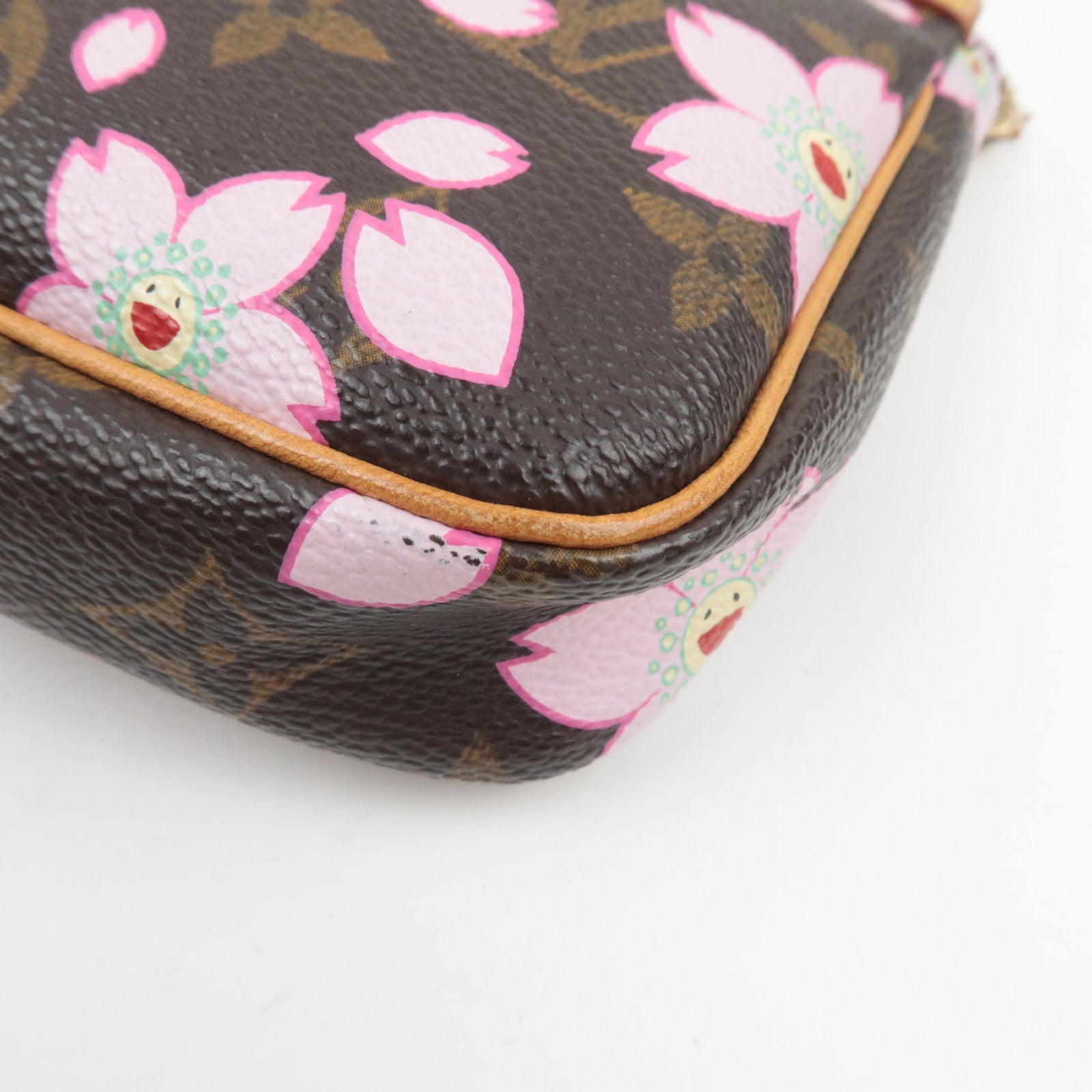 Louis Vuitton Monogram Cherry Blossom Pochette Accessoires Hand Bag M92006 AR0023 *Dust bag