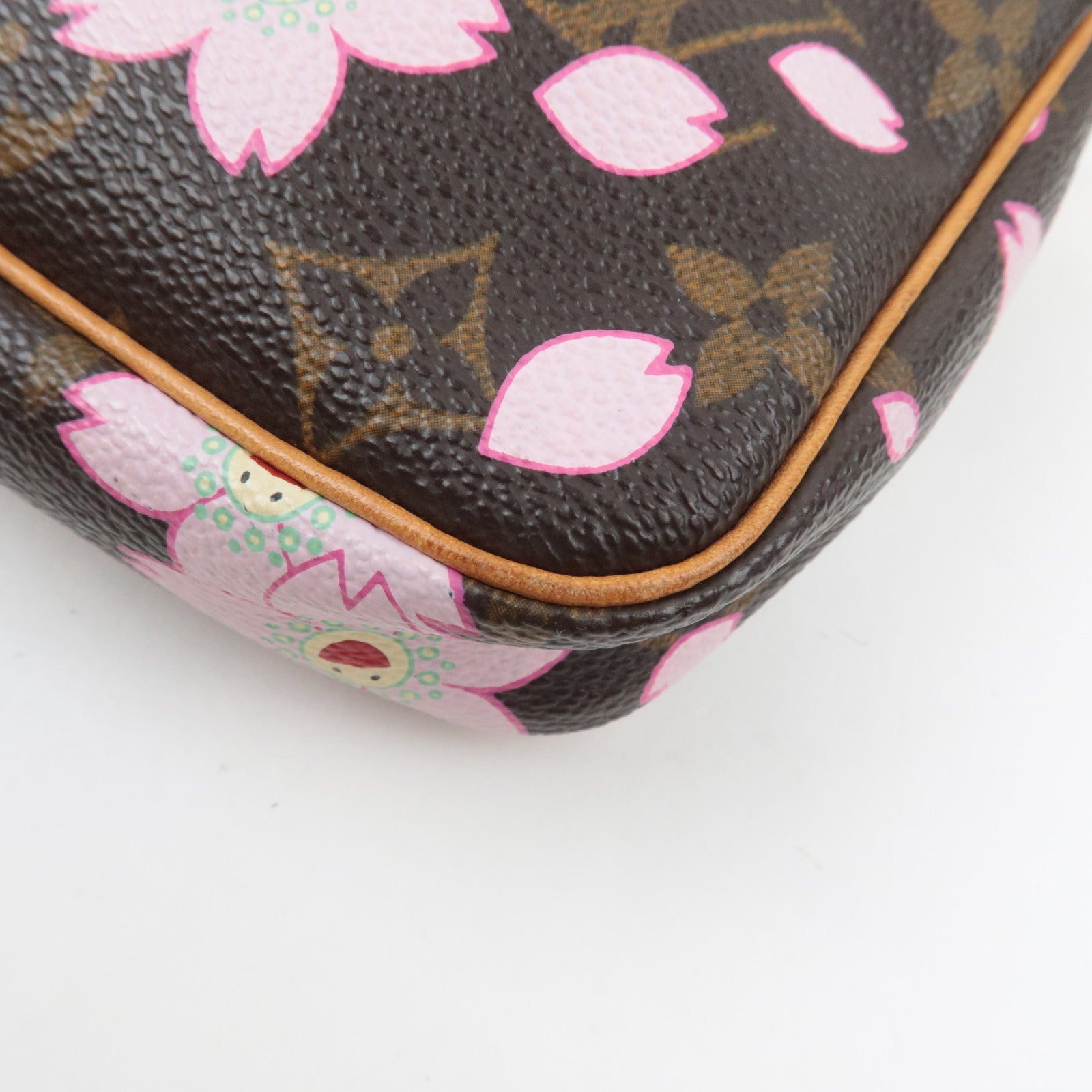Louis Vuitton Monogram Cherry Blossom Pochette Accessoires Hand Bag M92006 AR0023 *Dust bag