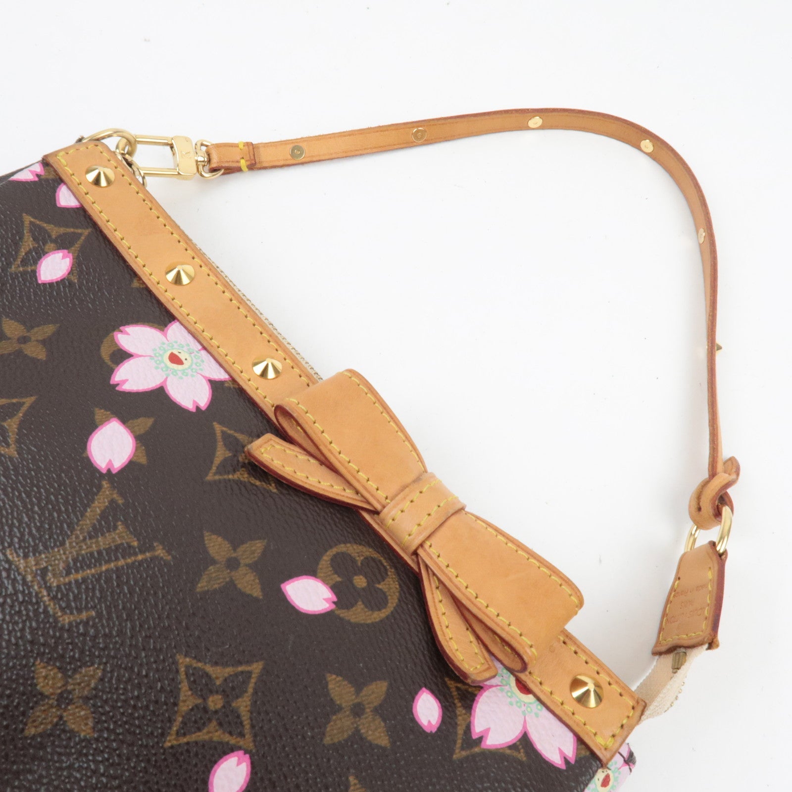 Louis Vuitton Monogram Cherry Blossom Pochette Accessoires Hand Bag M92006 AR0023 *Dust bag