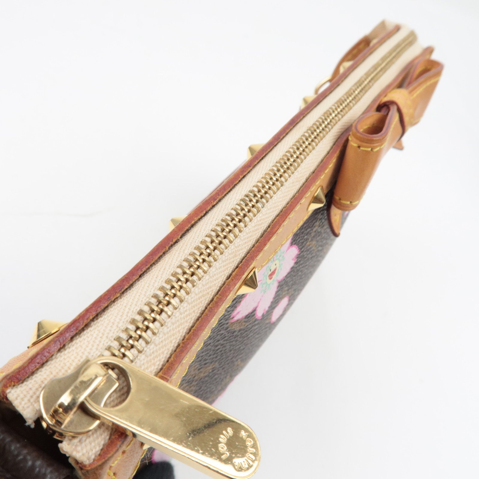 Louis Vuitton Monogram Cherry Blossom Pochette Accessoires Hand Bag M92006 AR0023 *Dust bag
