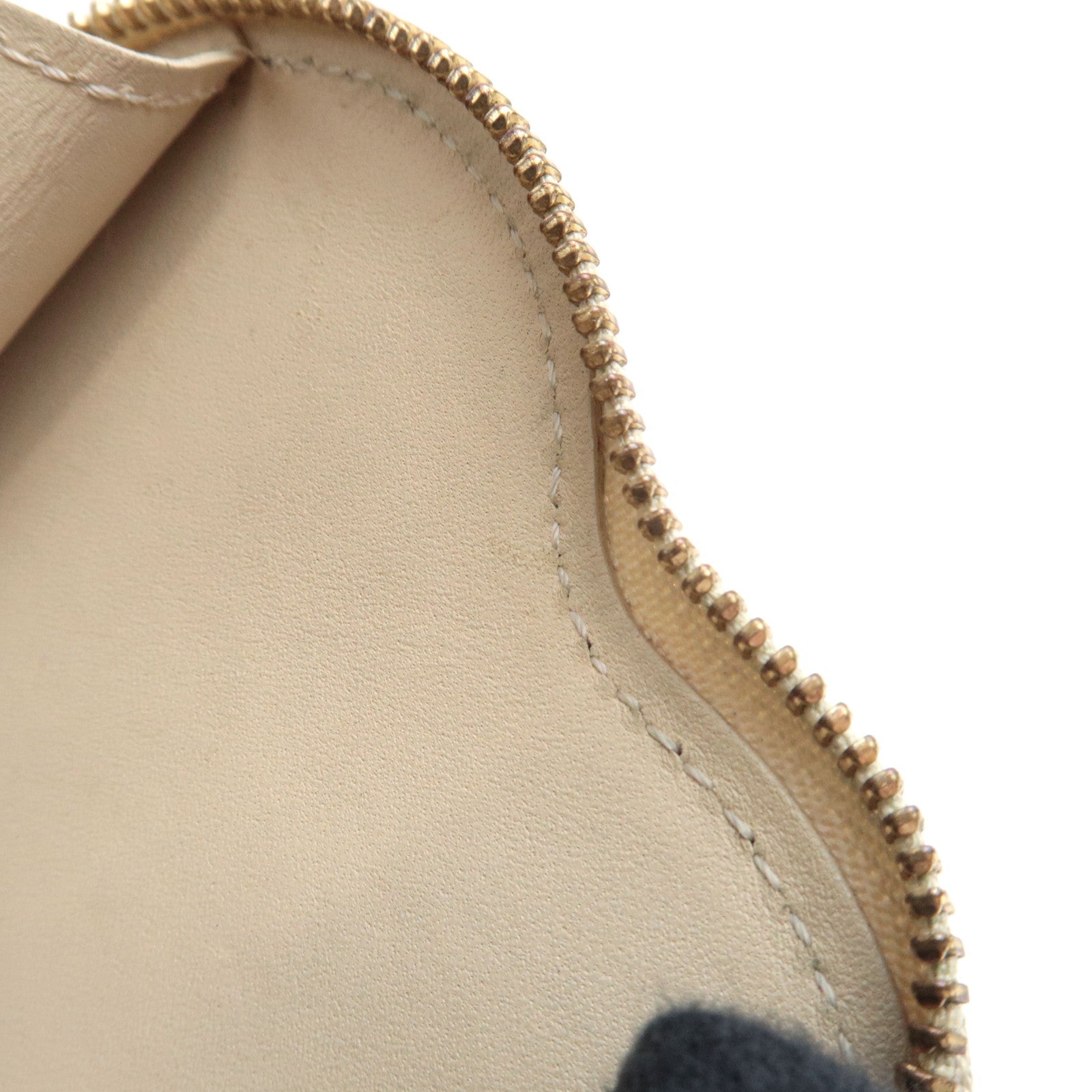 Louis Vuitton Monogram Vernis Leopard Porte Monnaie Coeur Coin Case Broncorail M91473 TS4140