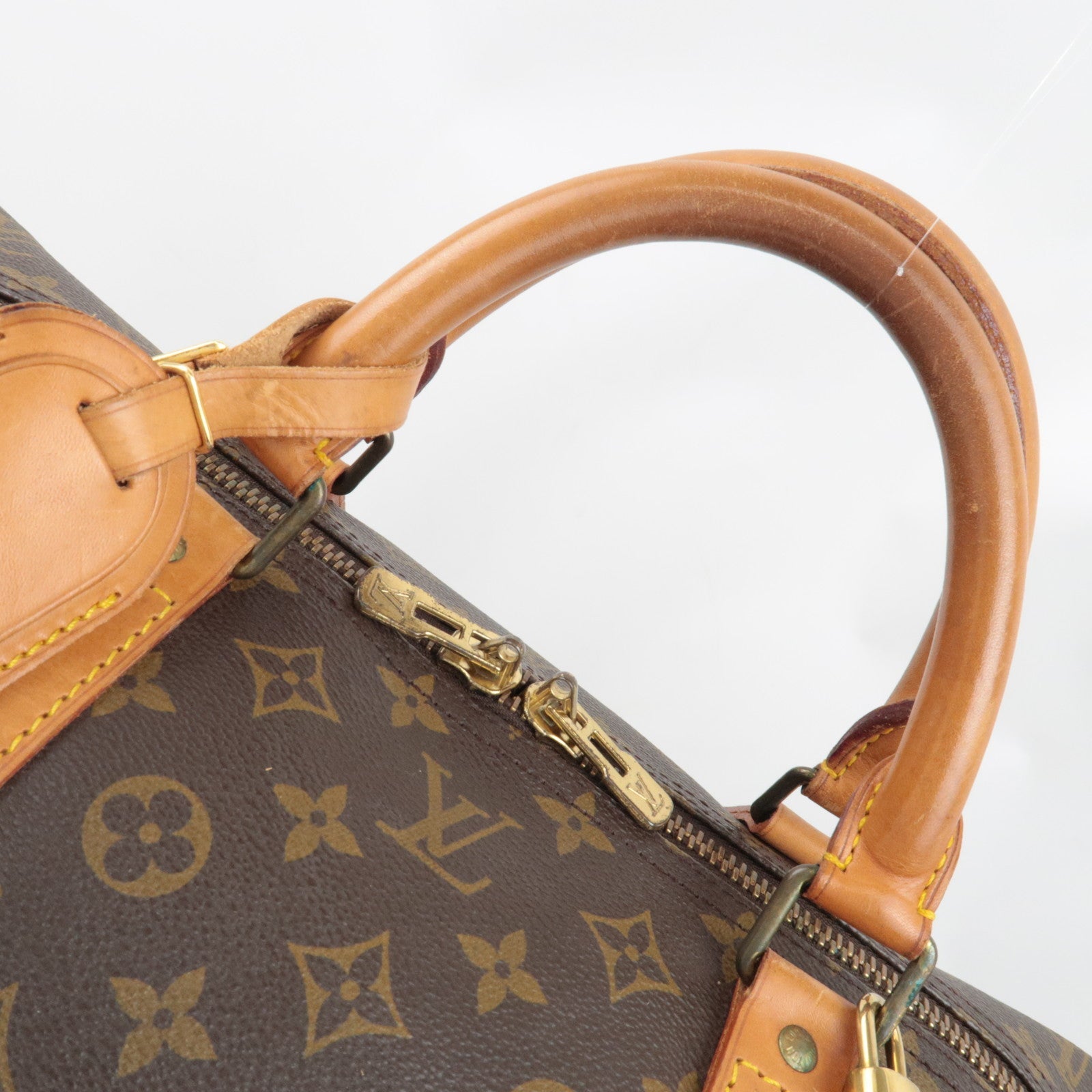 Louis Vuitton Monogram Keepall 60 Tarvel Bag M41422 MI881 *Name tag, Key Lock