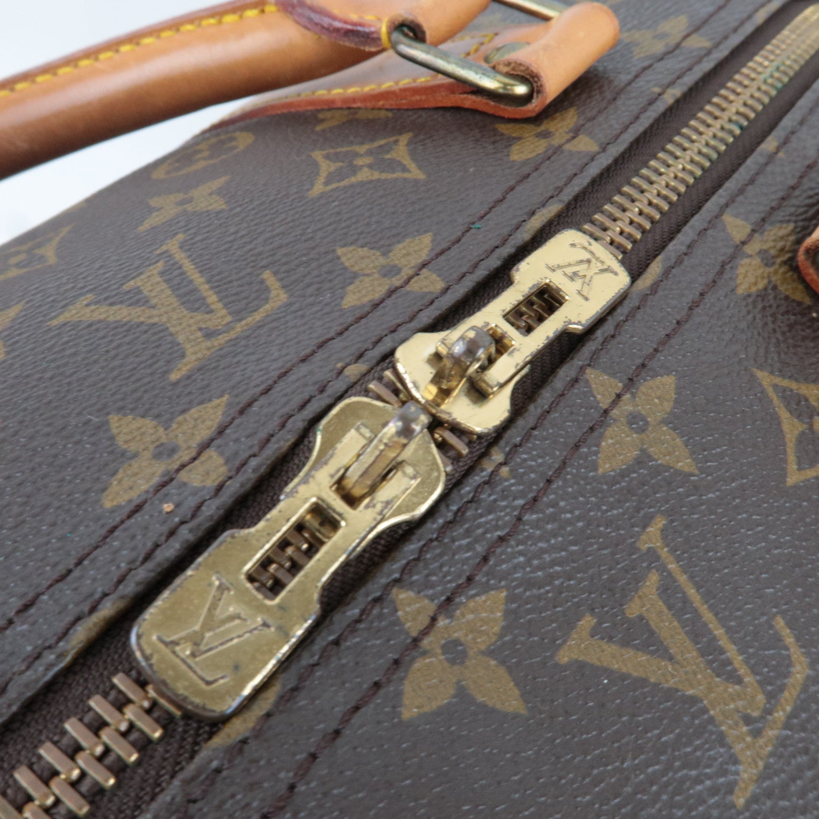 Louis Vuitton Monogram Keepall 60 Tarvel Bag M41422 MI881 *Name tag, Key Lock