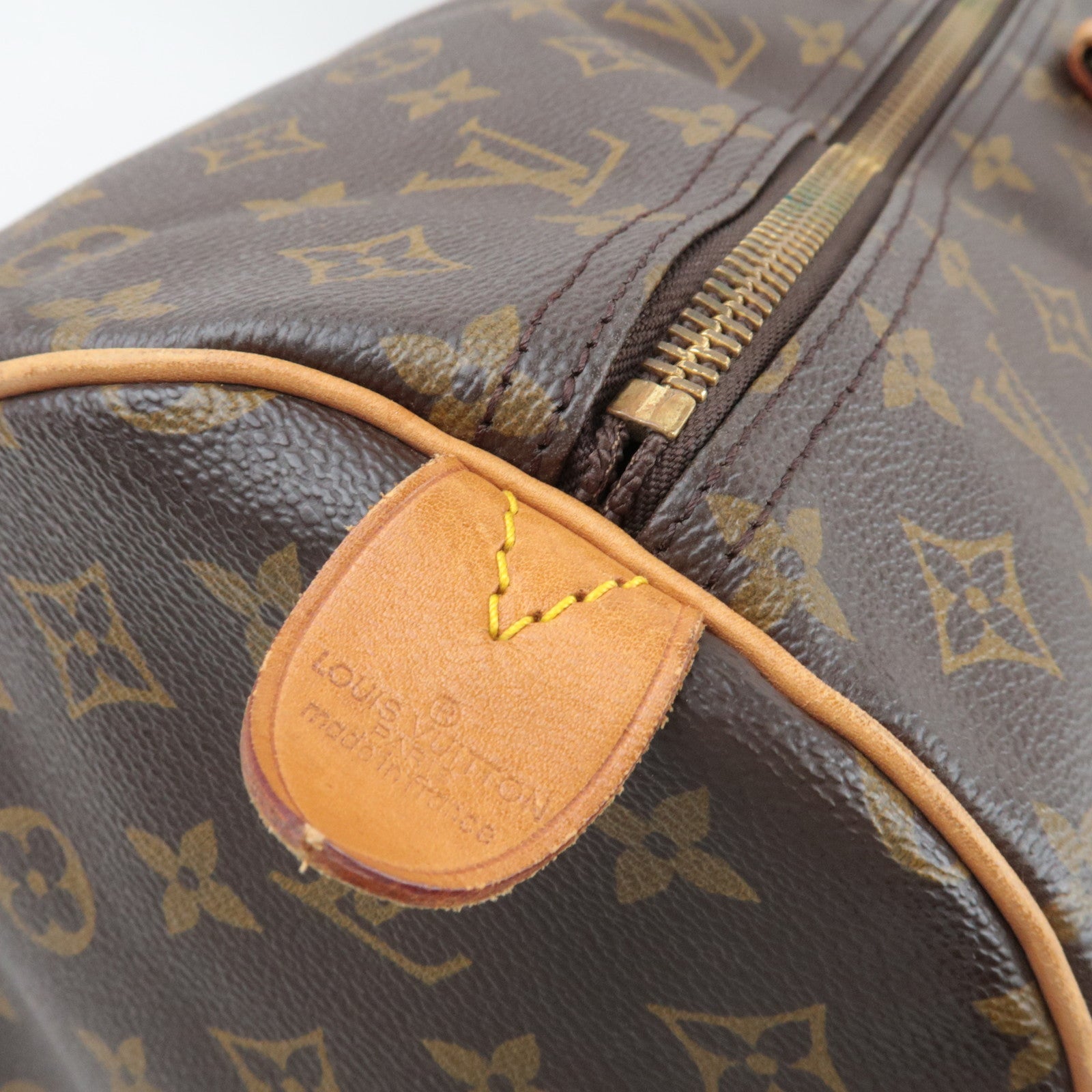 Louis Vuitton Monogram Keepall 60 Tarvel Bag M41422 MI881 *Name tag, Key Lock