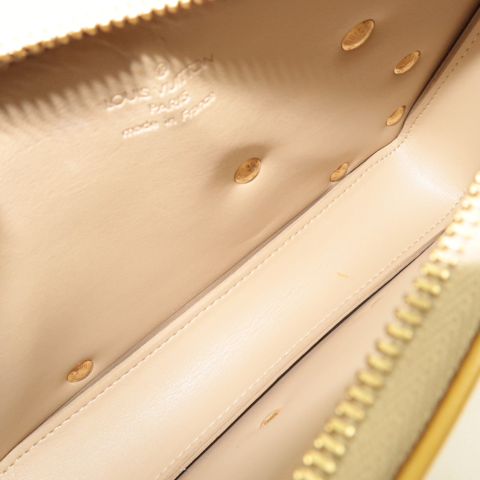 Louis Vuitton Monogram Vernis Flower Lexington Handbag Beige M92246 VI1021