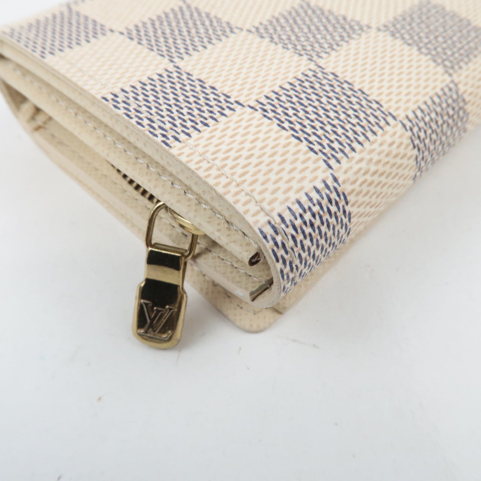 Louis Vuitton Damier Azur Portefeuille Tresor Long Wallet N61744 CA1019 *Box, Dust bag
